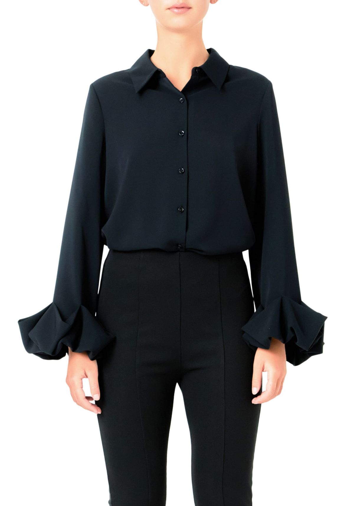 Bubble Accent Dress Shirt