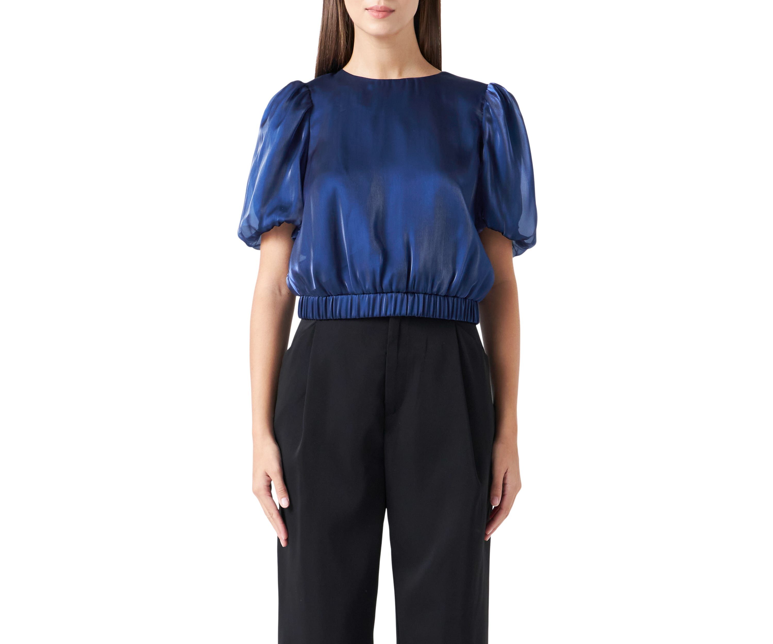 Blouson Sheen Top