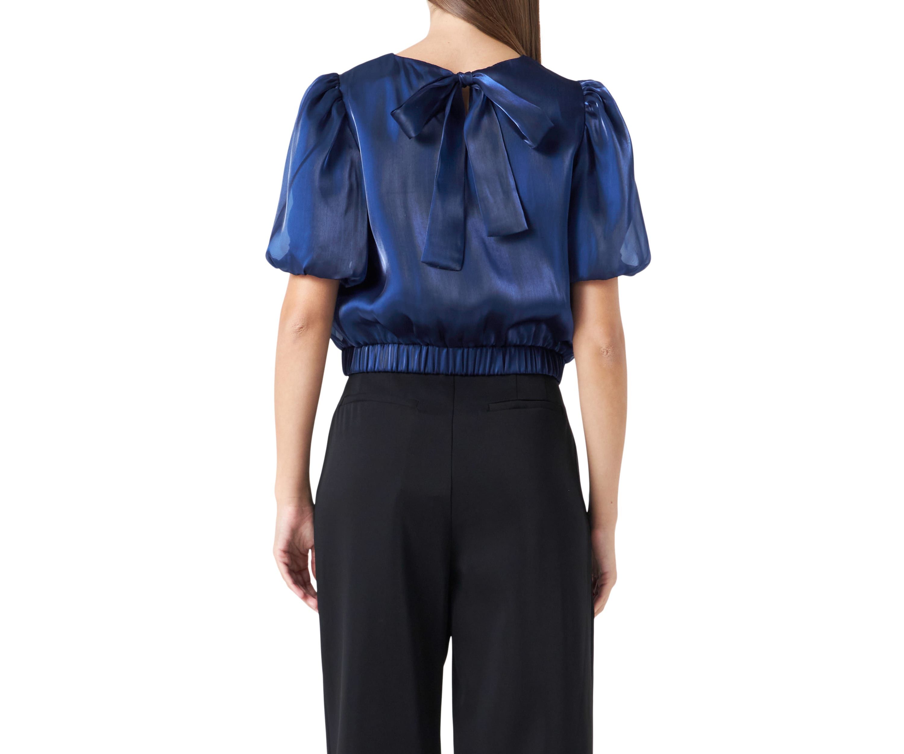 Blouson Sheen Top
