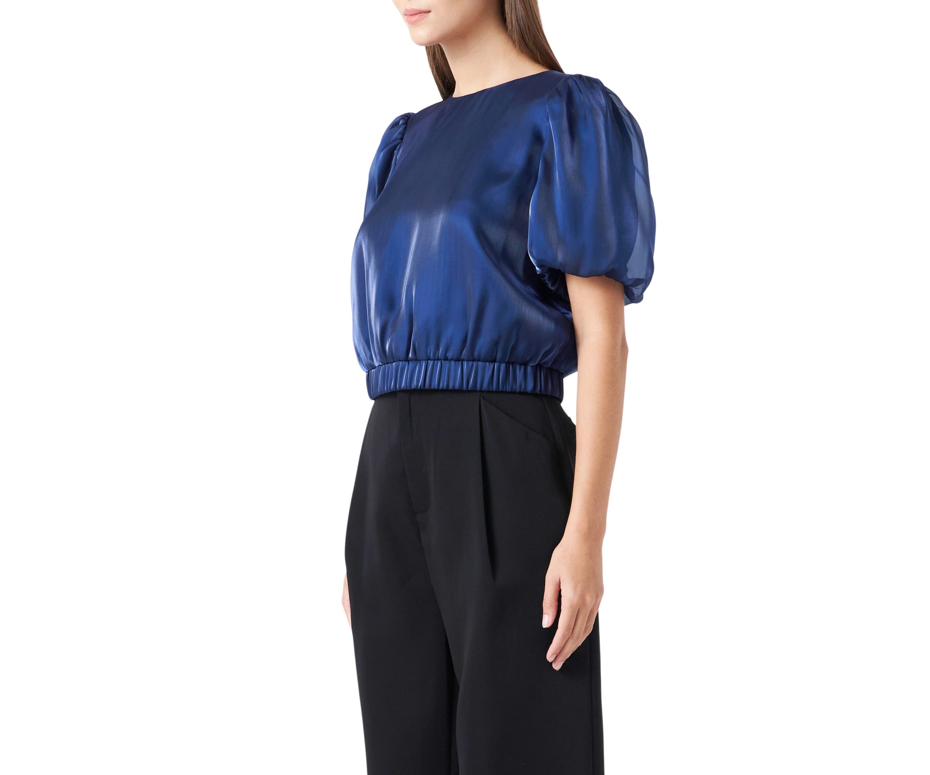 Blouson Sheen Top