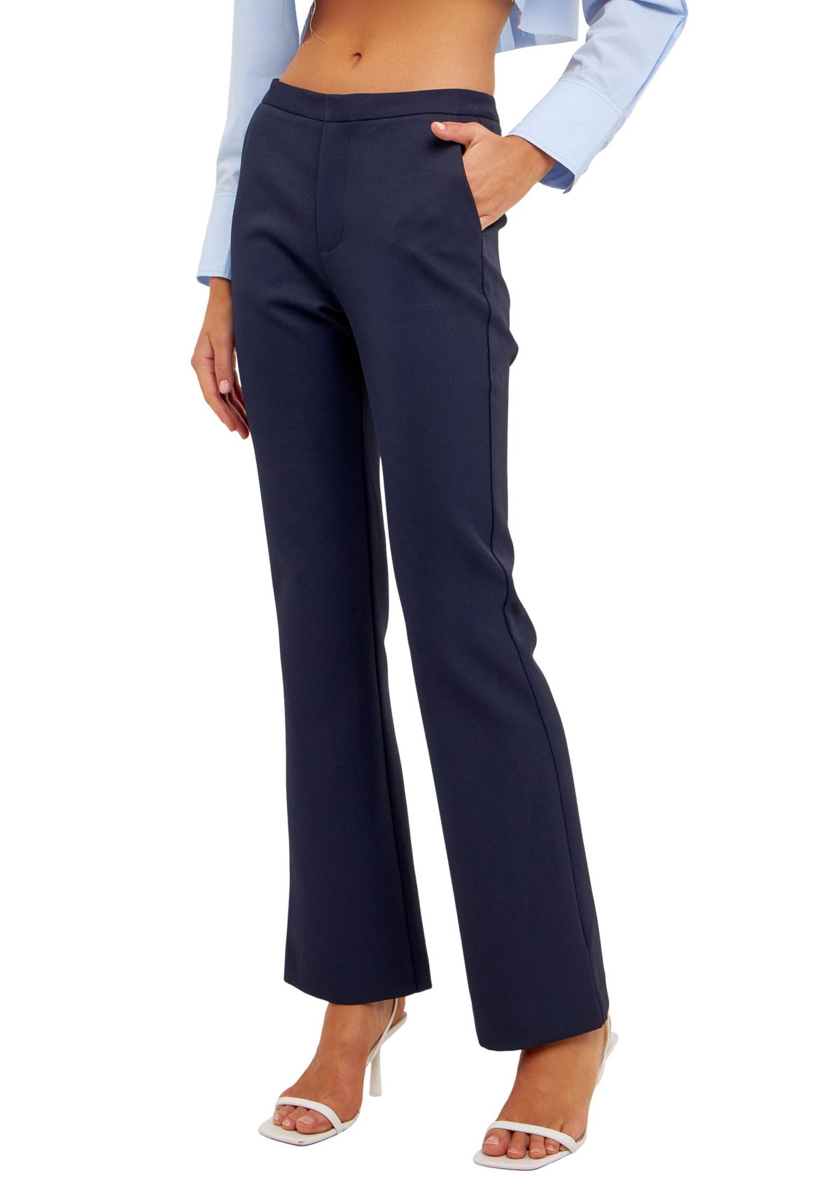 Low Waist Slim Fit Trousers