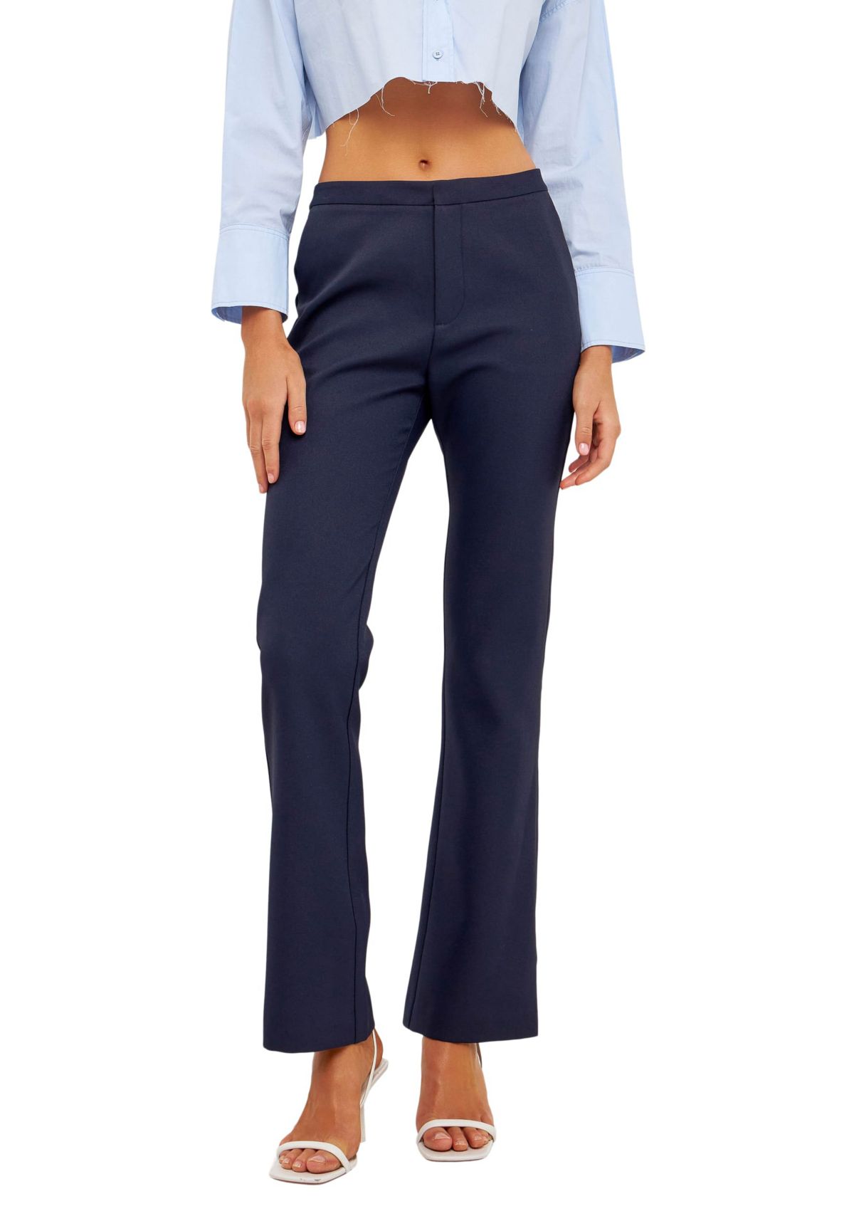 Low Waist Slim Fit Trousers