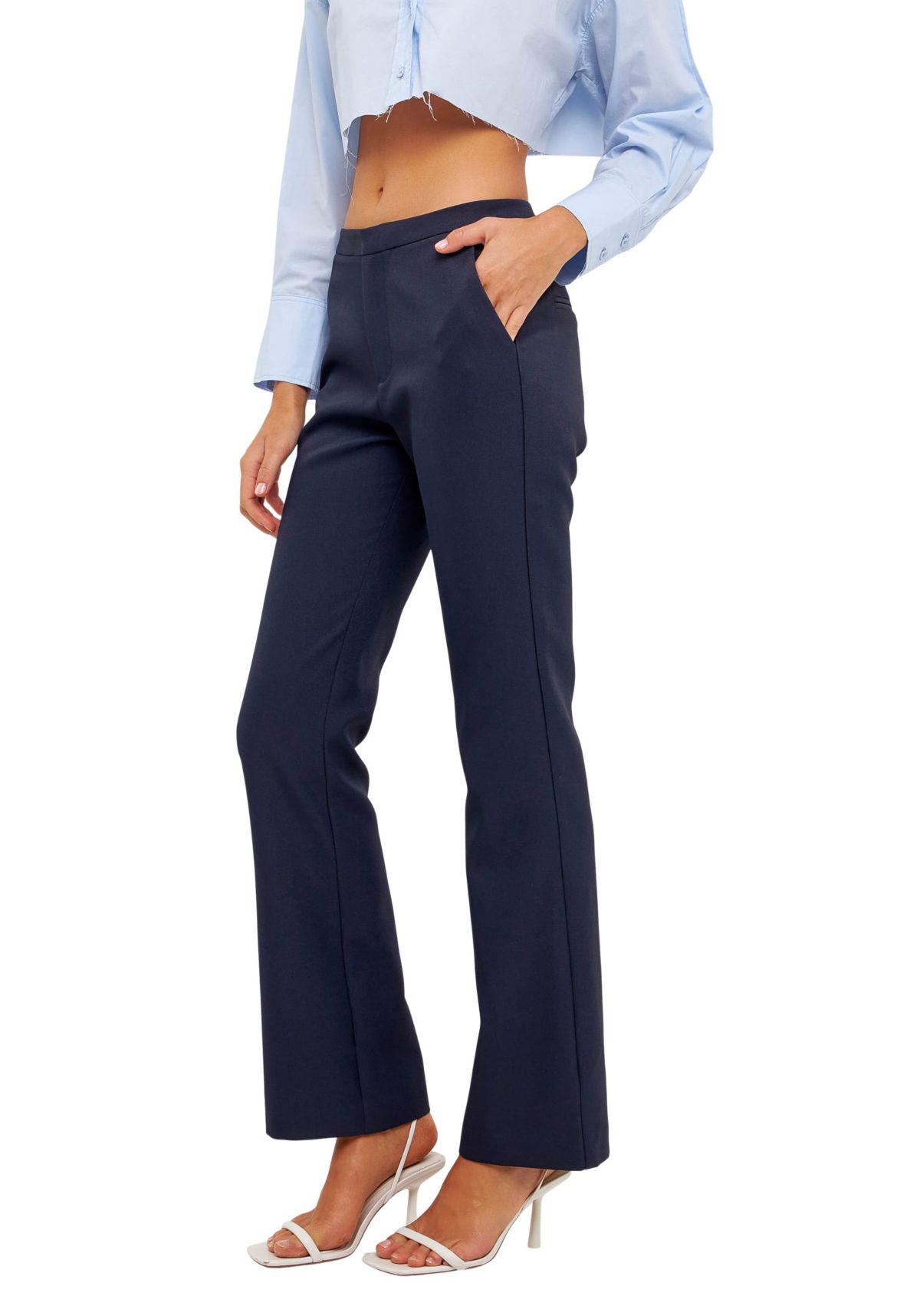 Low Waist Slim Fit Trousers