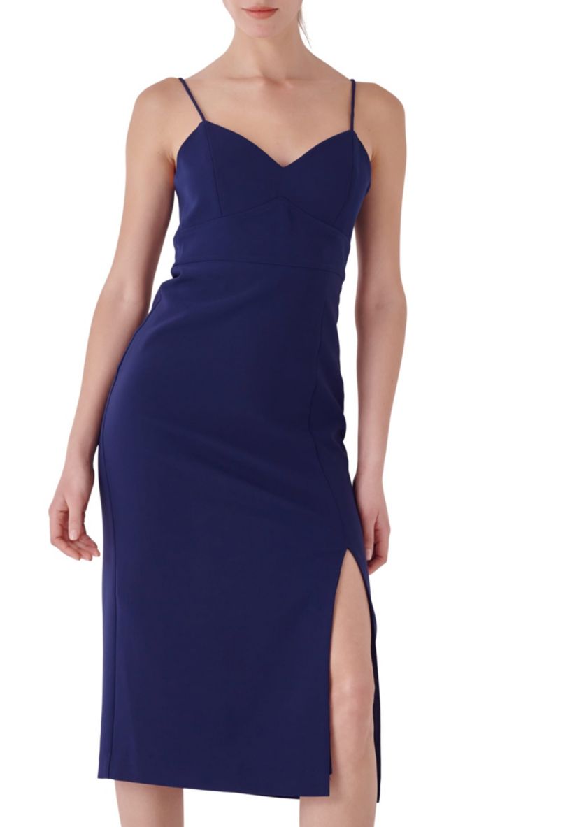 Strappy Midi Pencil Dress