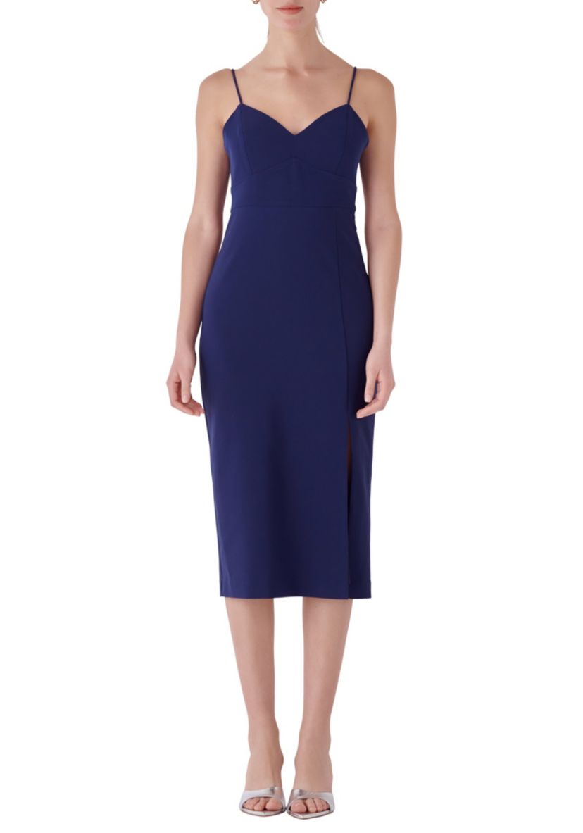 Strappy Midi Pencil Dress