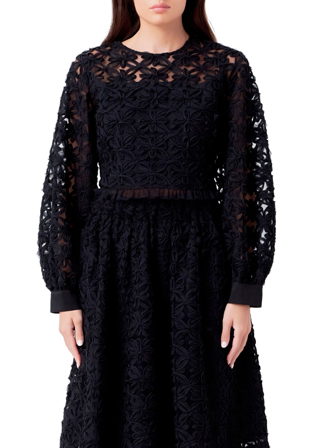 Floral Lace Long Sleeve Top