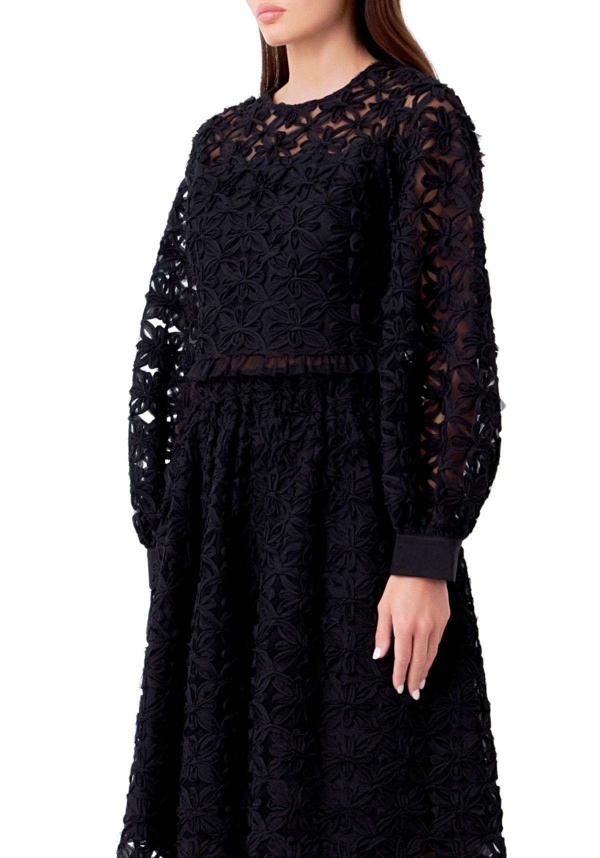 Floral Lace Long Sleeve Top