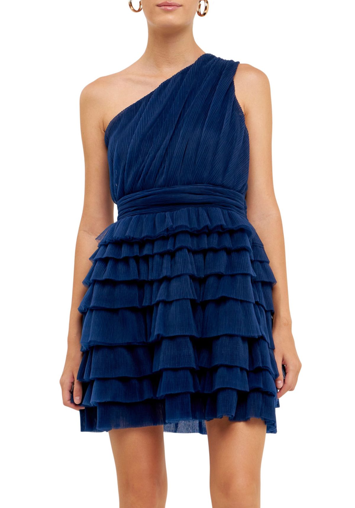 Tiered Tulle Mini Dress