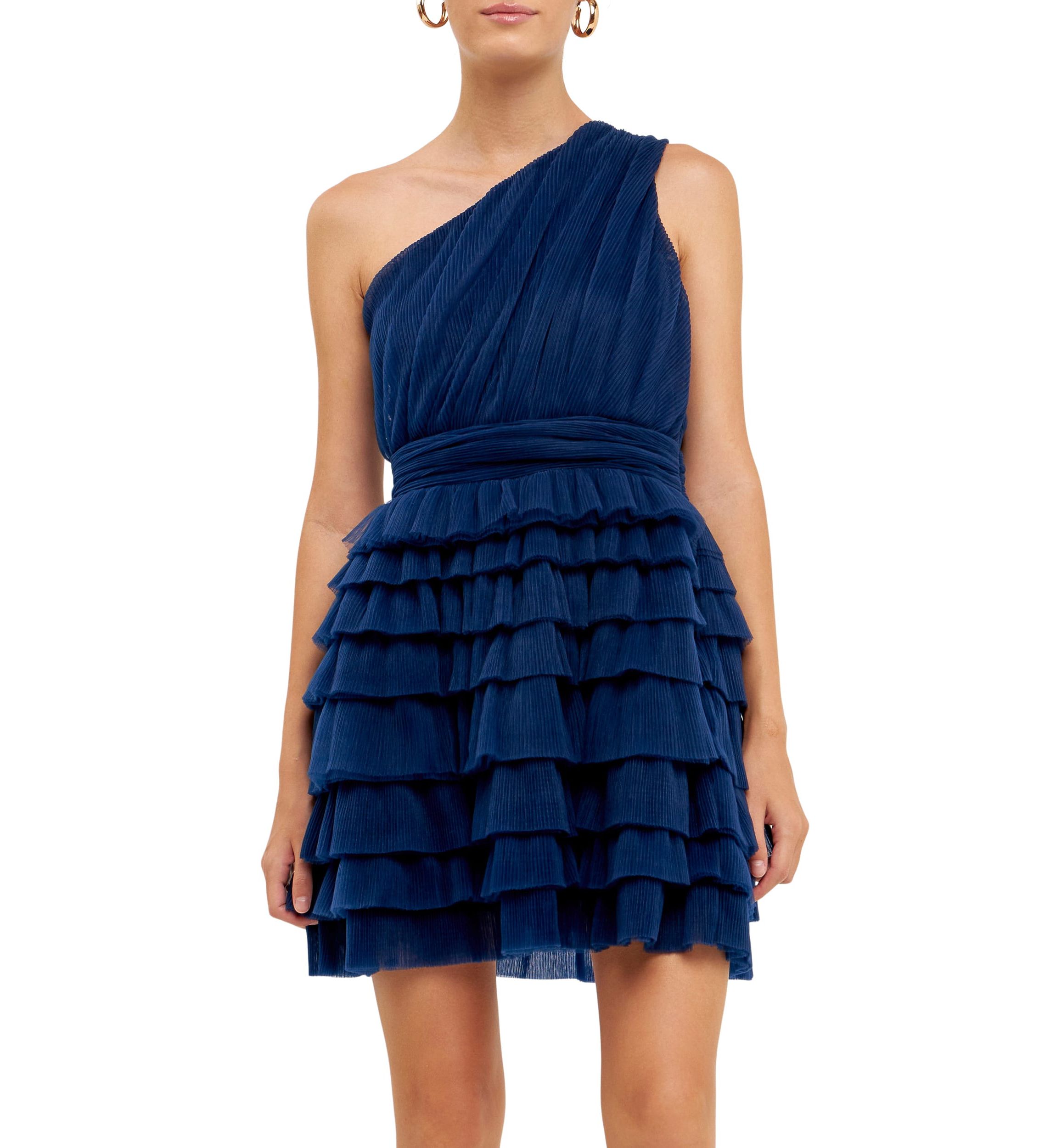 Tiered Tulle Mini Dress