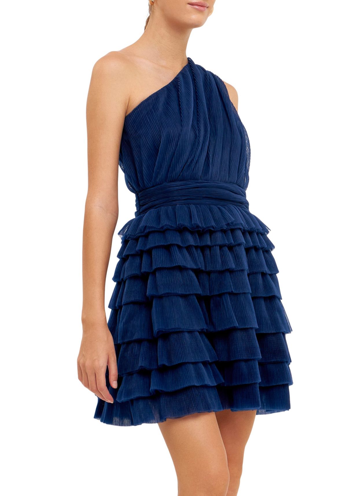 Tiered Tulle Mini Dress