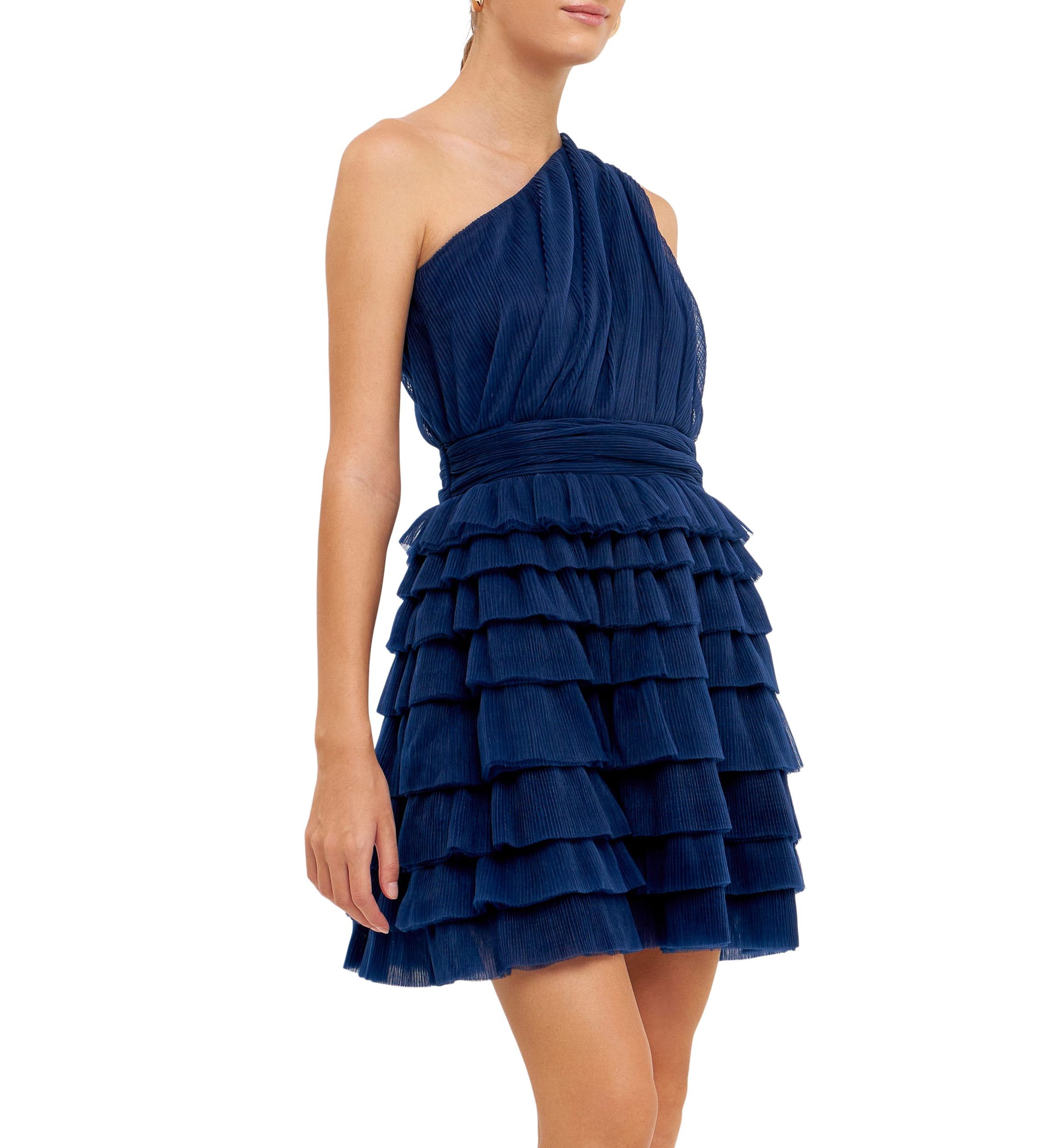 Tiered Tulle Mini Dress