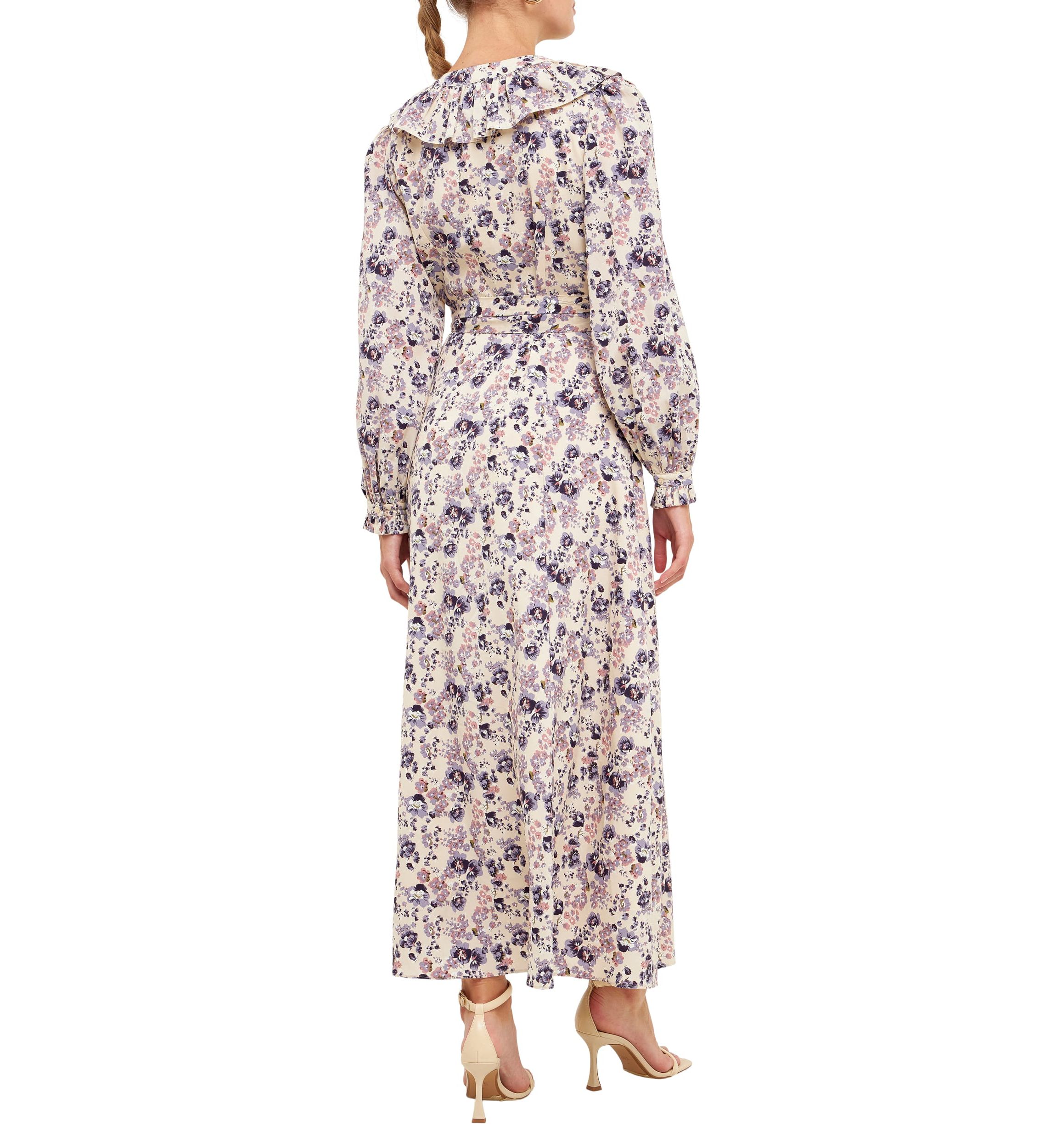 Wrap Style Maxi Dress
