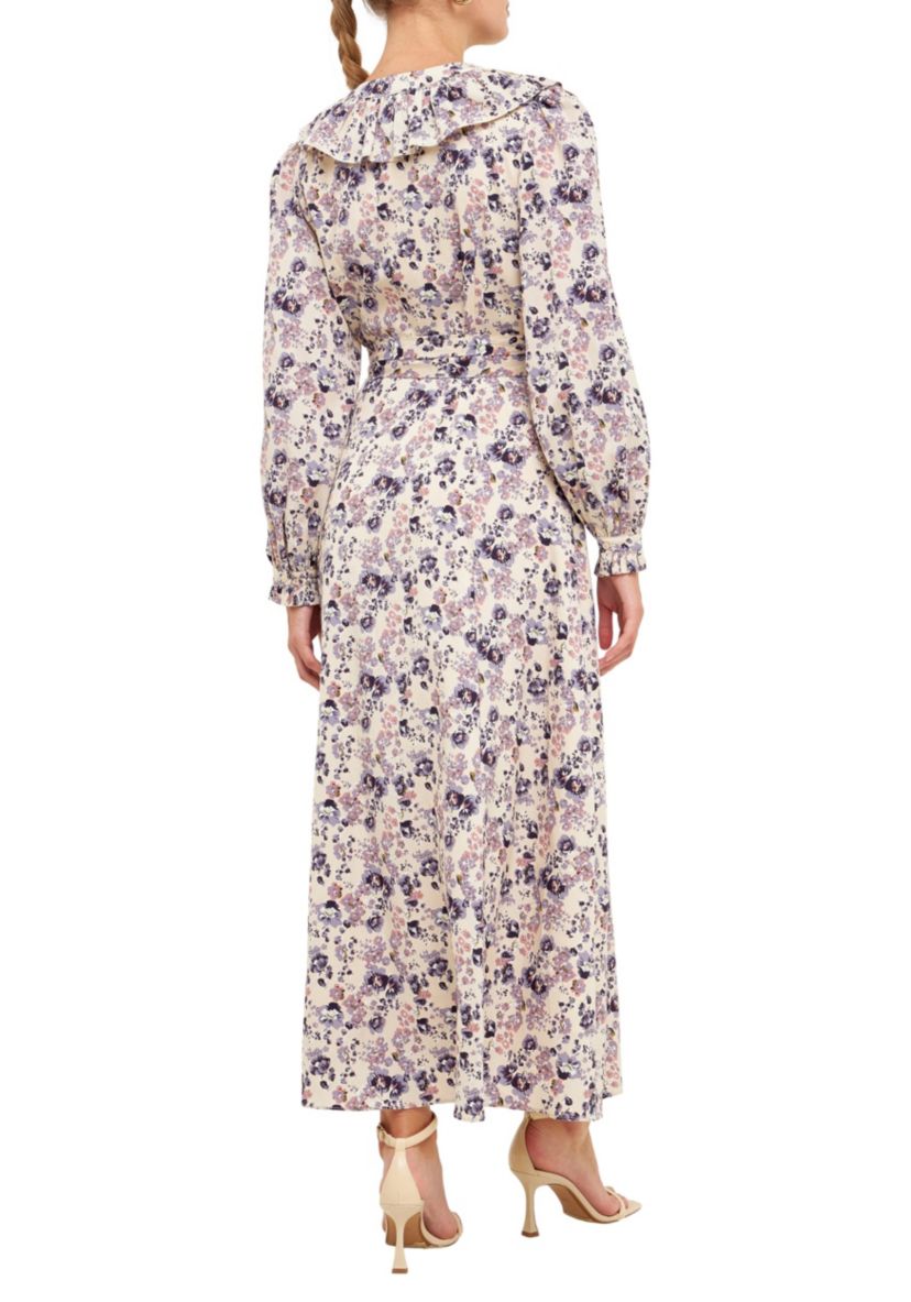 Wrap Style Maxi Dress