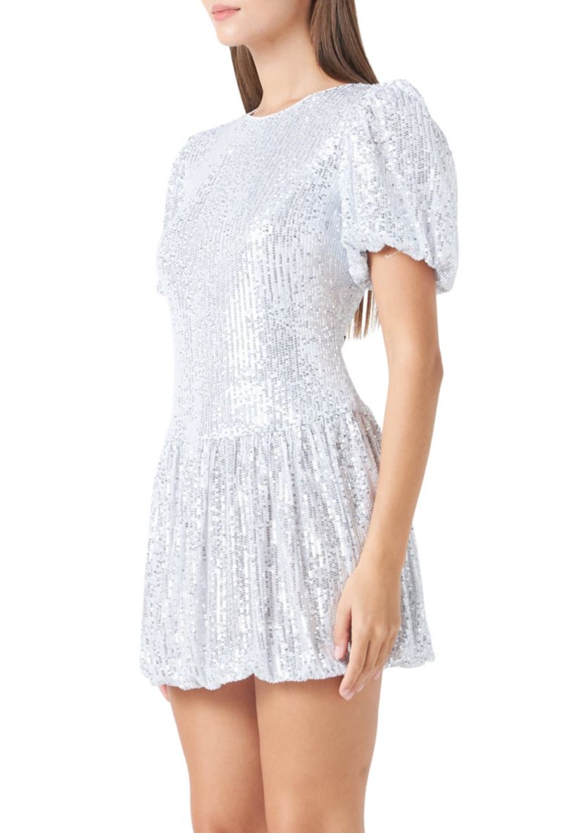 Sequins Tiered Maxi Dress