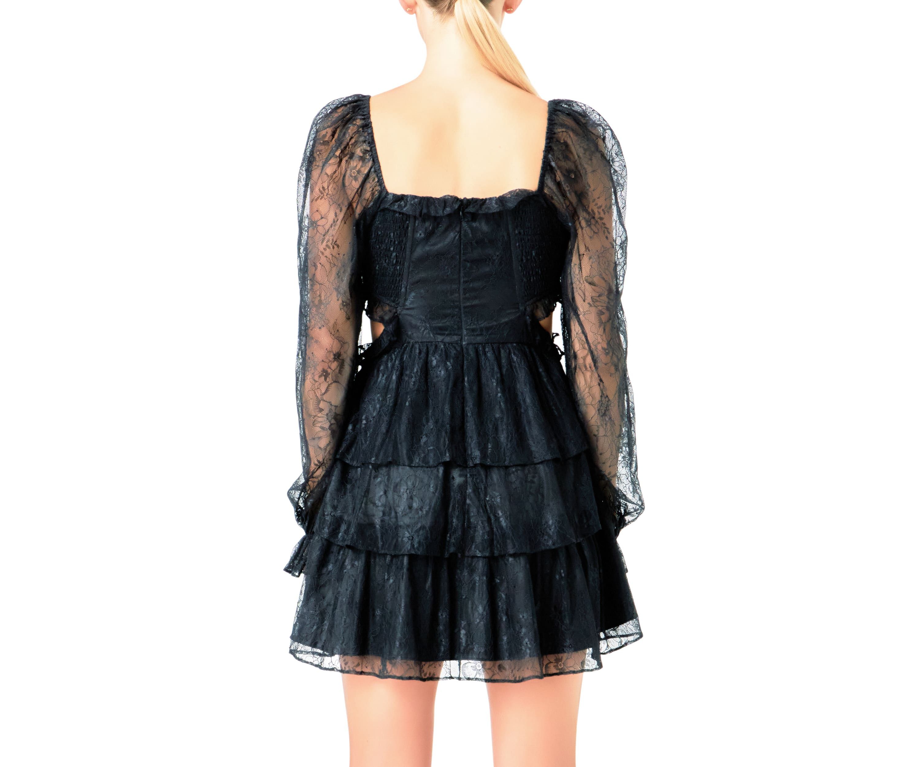 Floral Corset Lace Mini Dress
