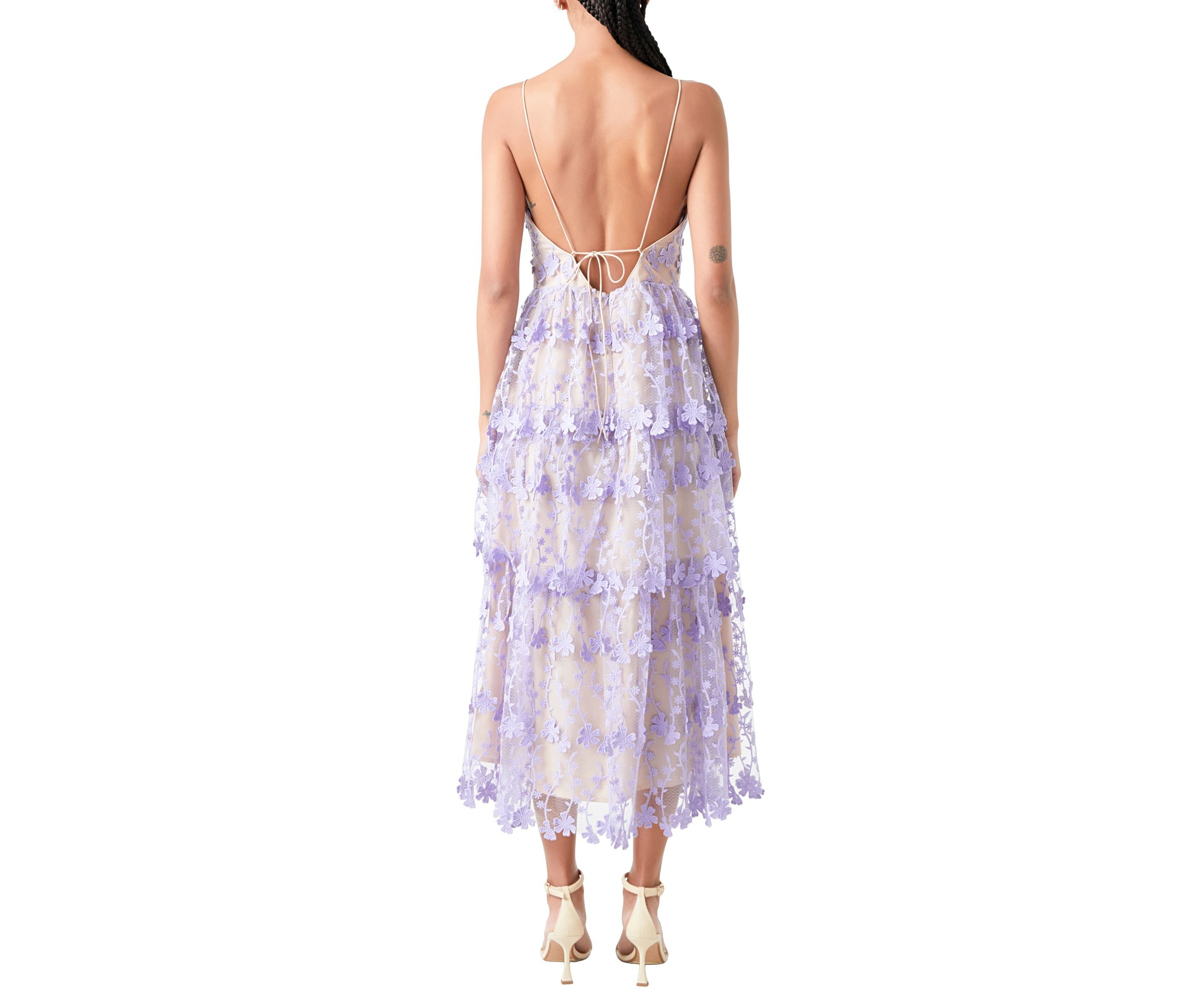 Crochet Layered Midi Dress