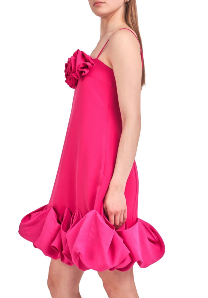 Rose Bubble Mini Dress