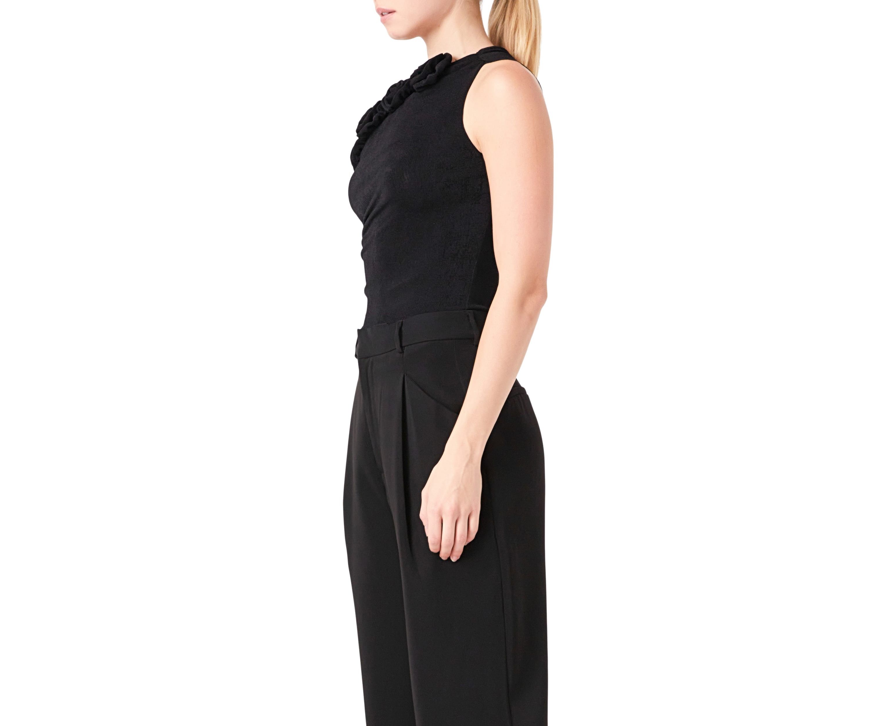 Rosette One Shoulder Bodysuit