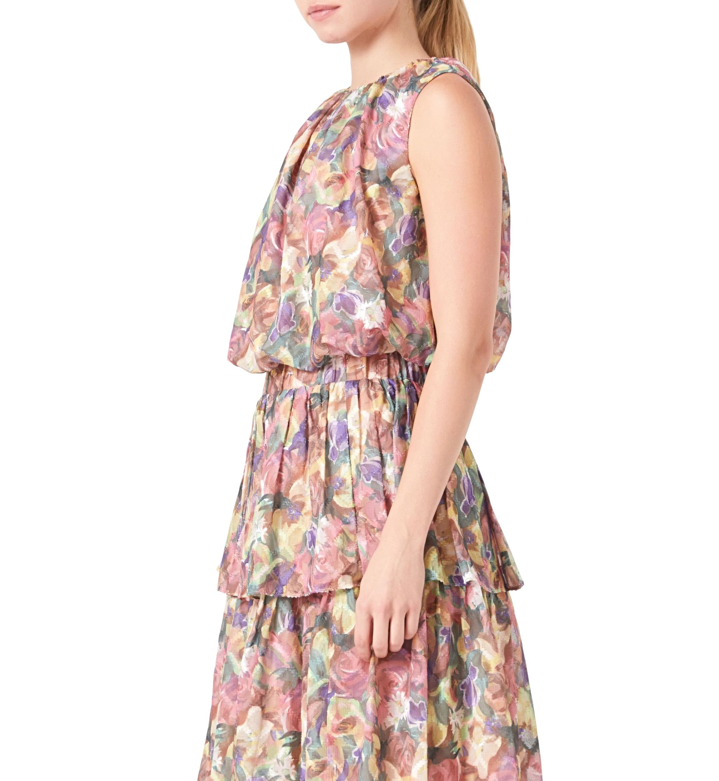Sleeveless Blouson Top