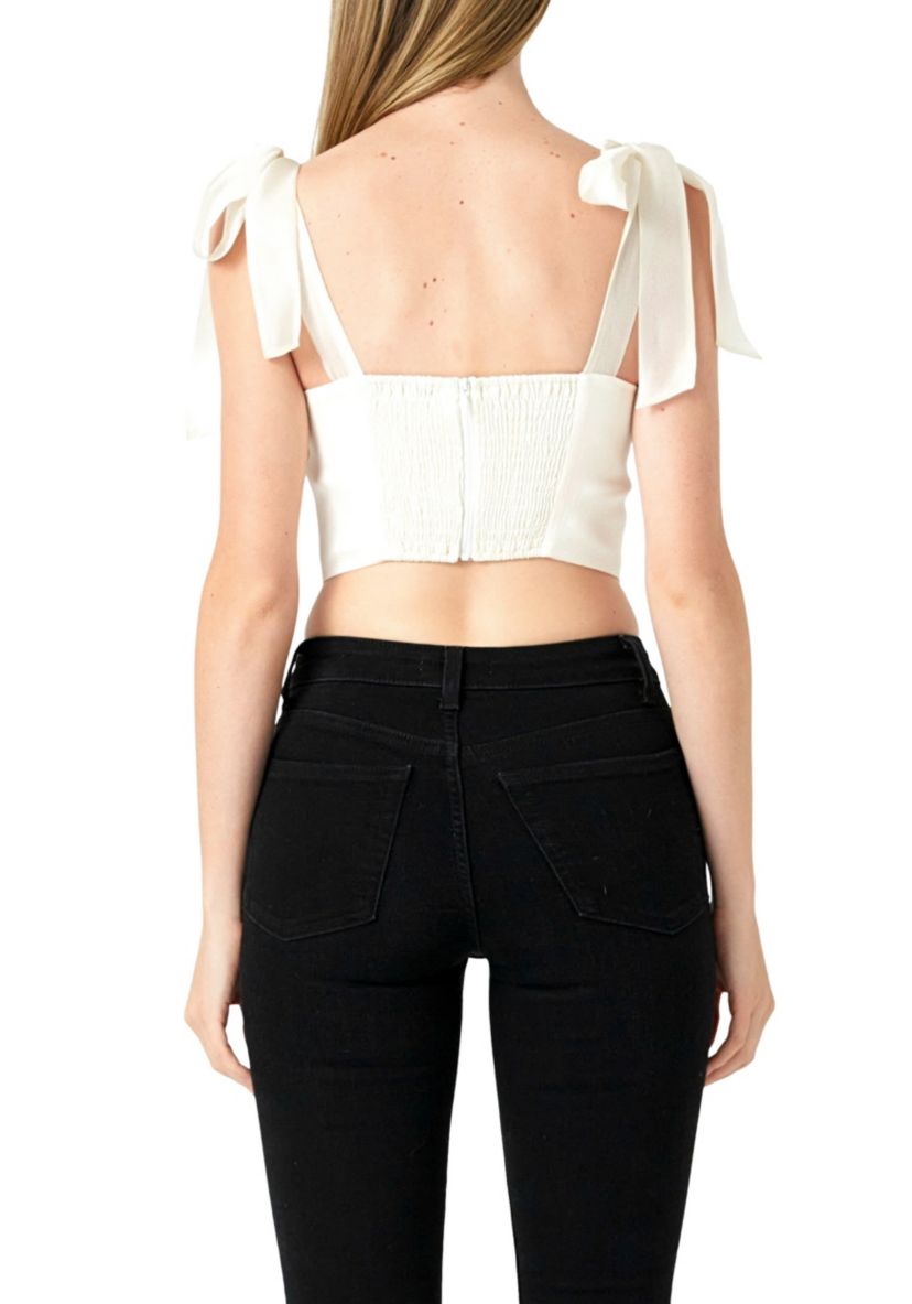 Satin Bustier Top