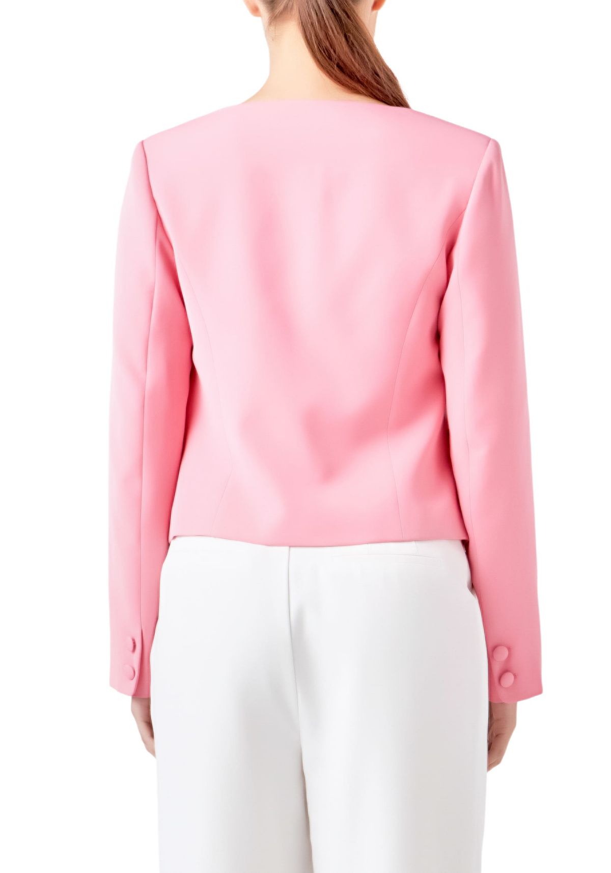 Scooped U Buttoned Top