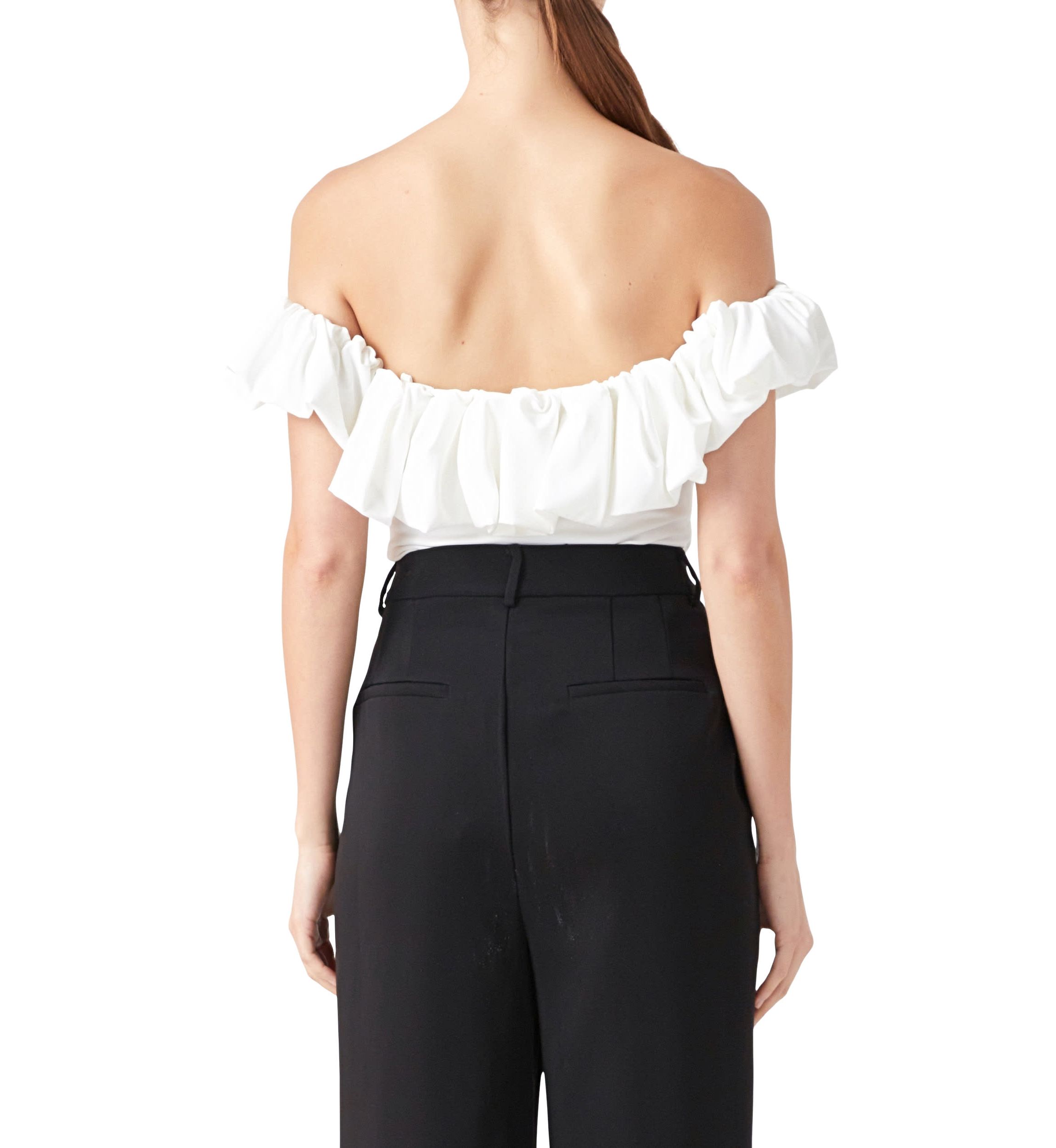 Off Shoulder Bubble Top