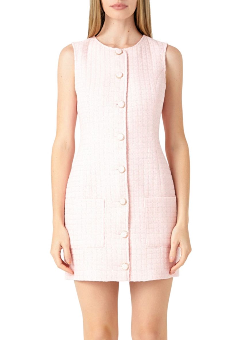 Sequin Novelty Sleeveless Mini Dress