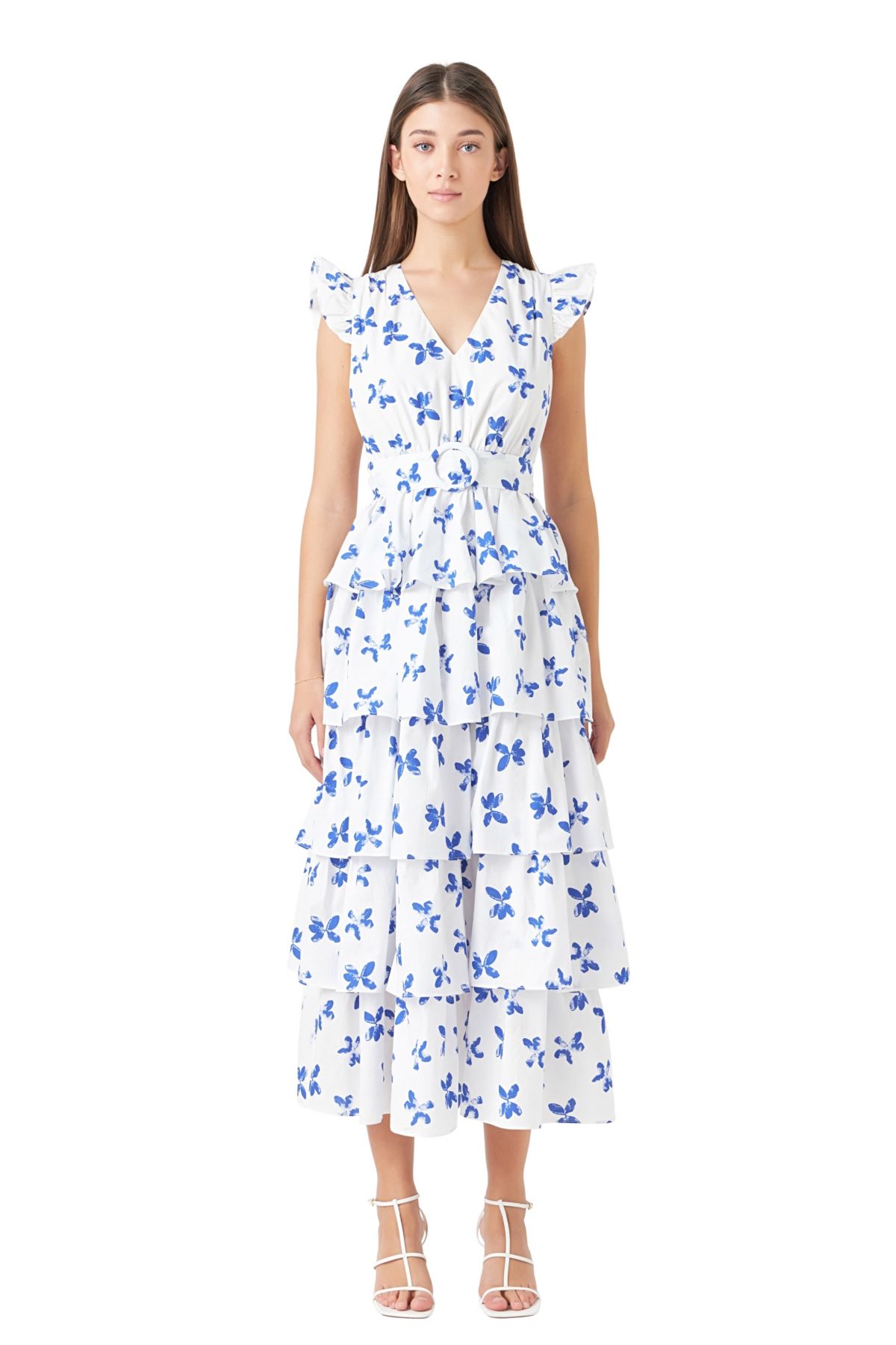 Floral Layered Long Dress