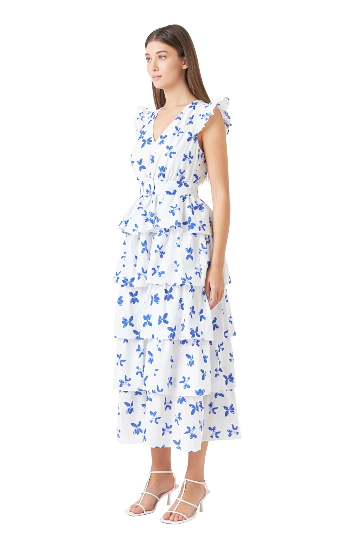 Floral Layered Long Dress