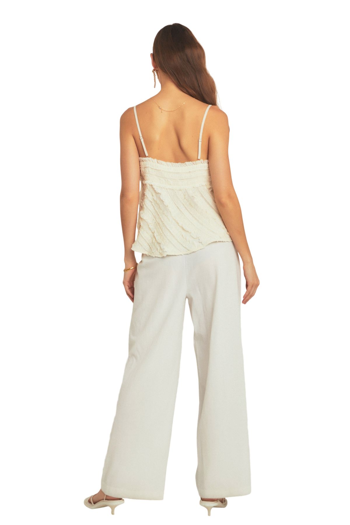 Ruffled Sleeveless Top