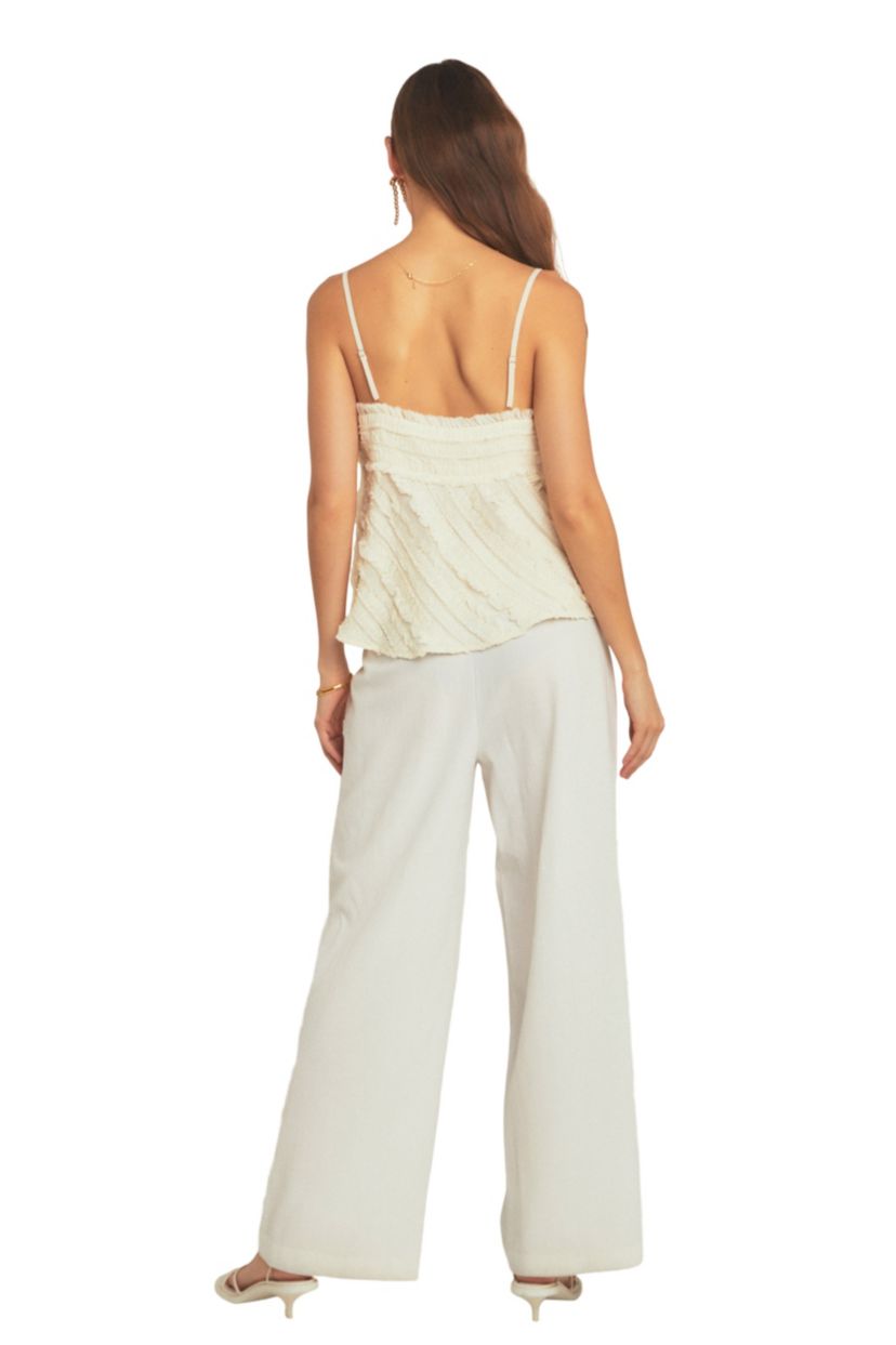 Ruffled Sleeveless Top