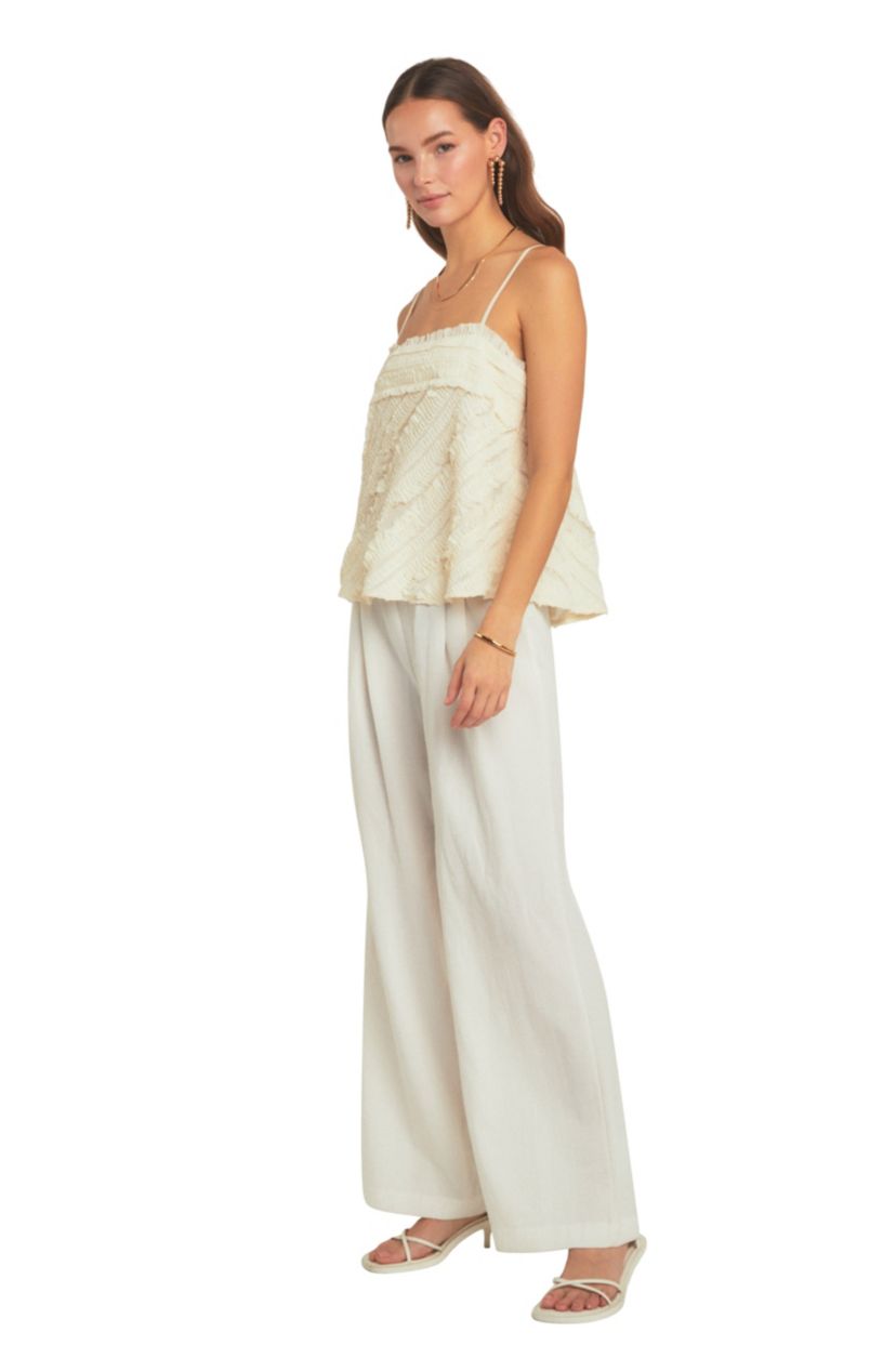 Ruffled Sleeveless Top