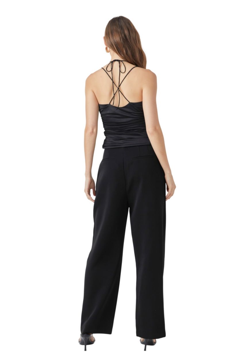 Slinky Cutout Ruched Top