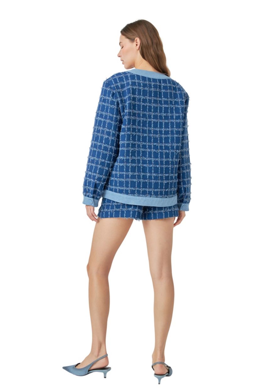 Tweed Denim Jacket