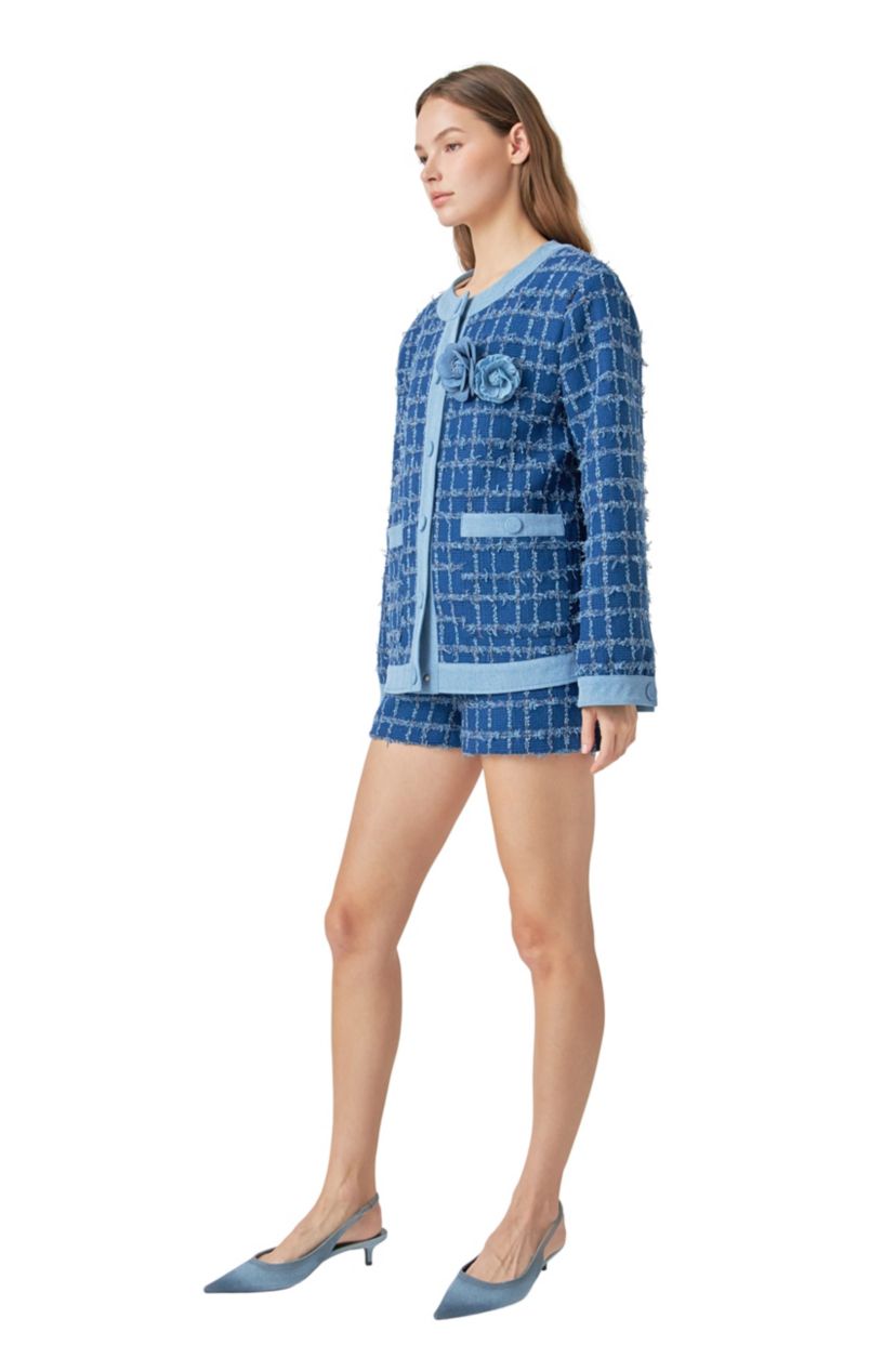 Tweed Denim Jacket