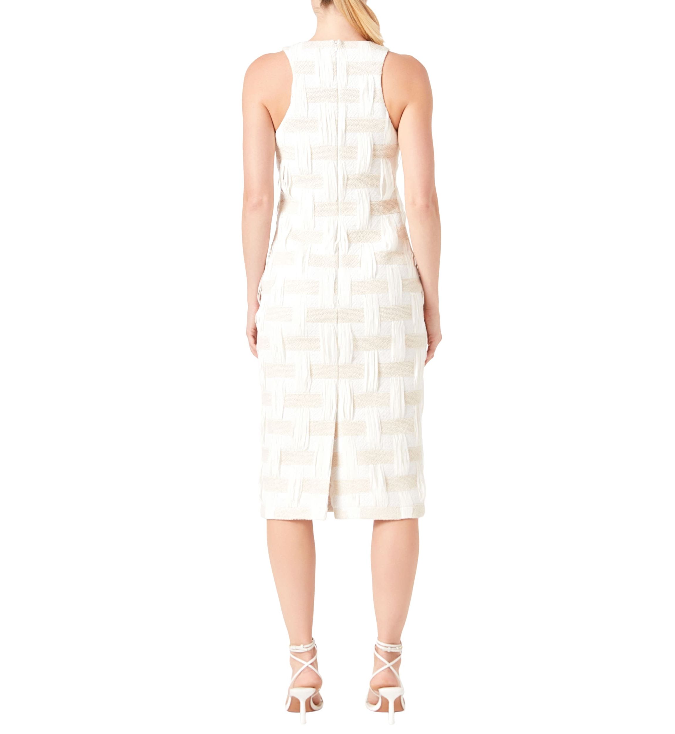 Racer Back Neck Midi Dress