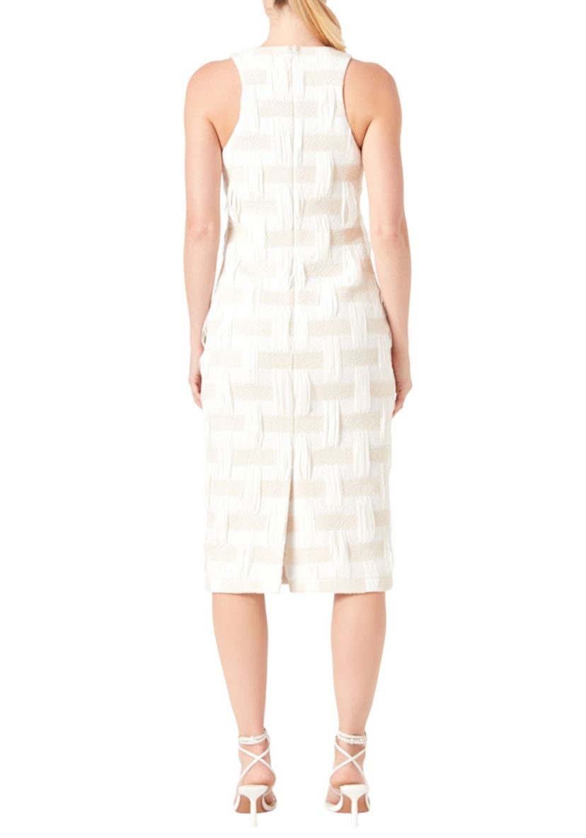 Racer Back Neck Midi Dress