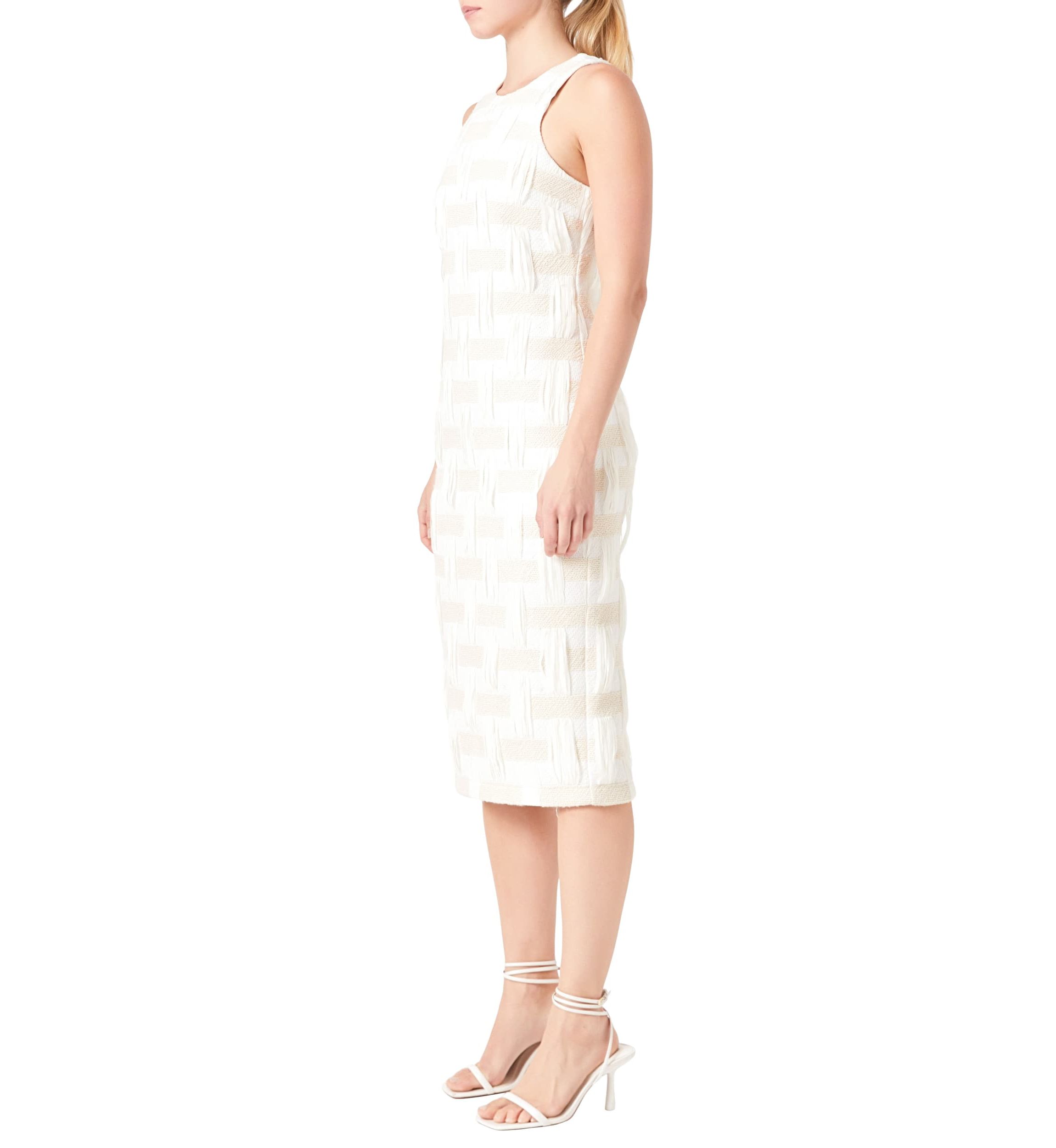 Racer Back Neck Midi Dress
