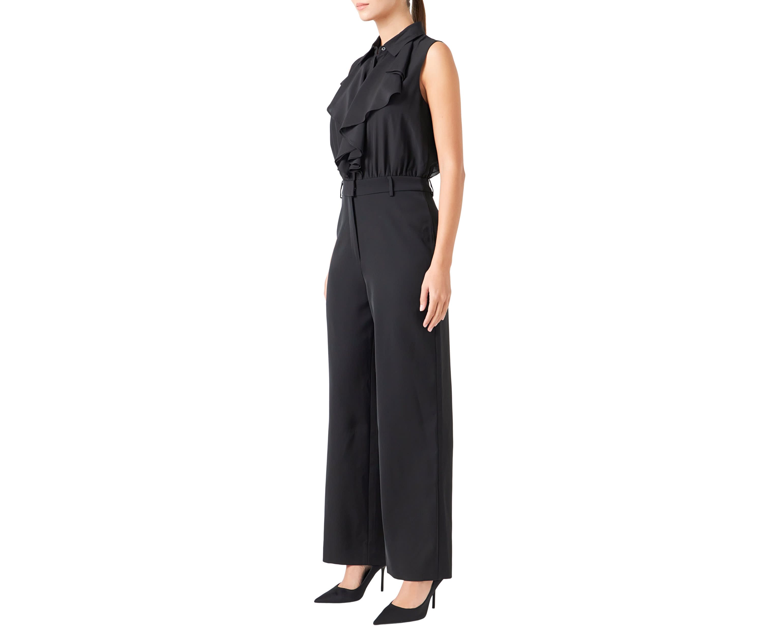 Sleeveless Ruffle Jumpsuit
