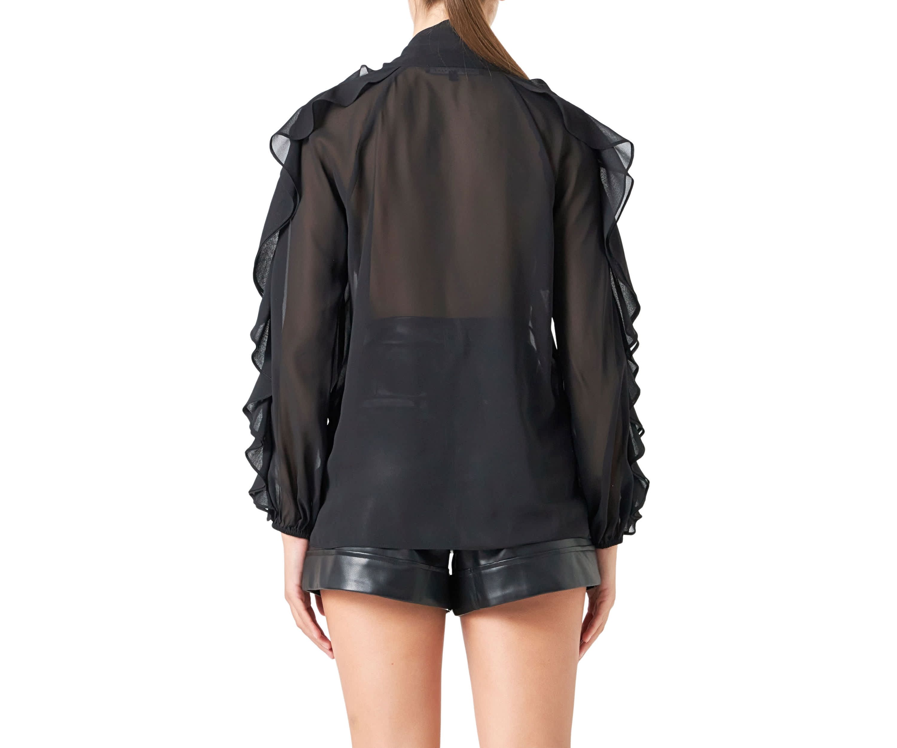Chiffon Peekaboo Top