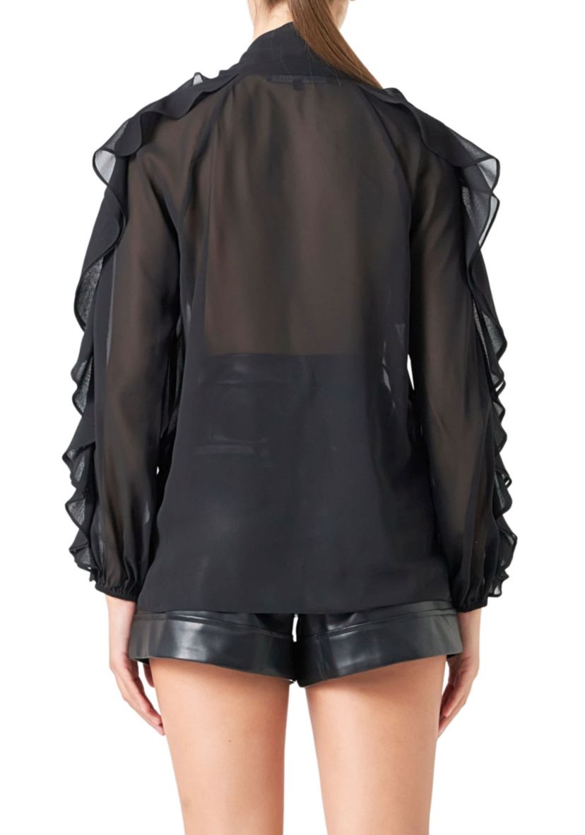 Chiffon Peekaboo Top