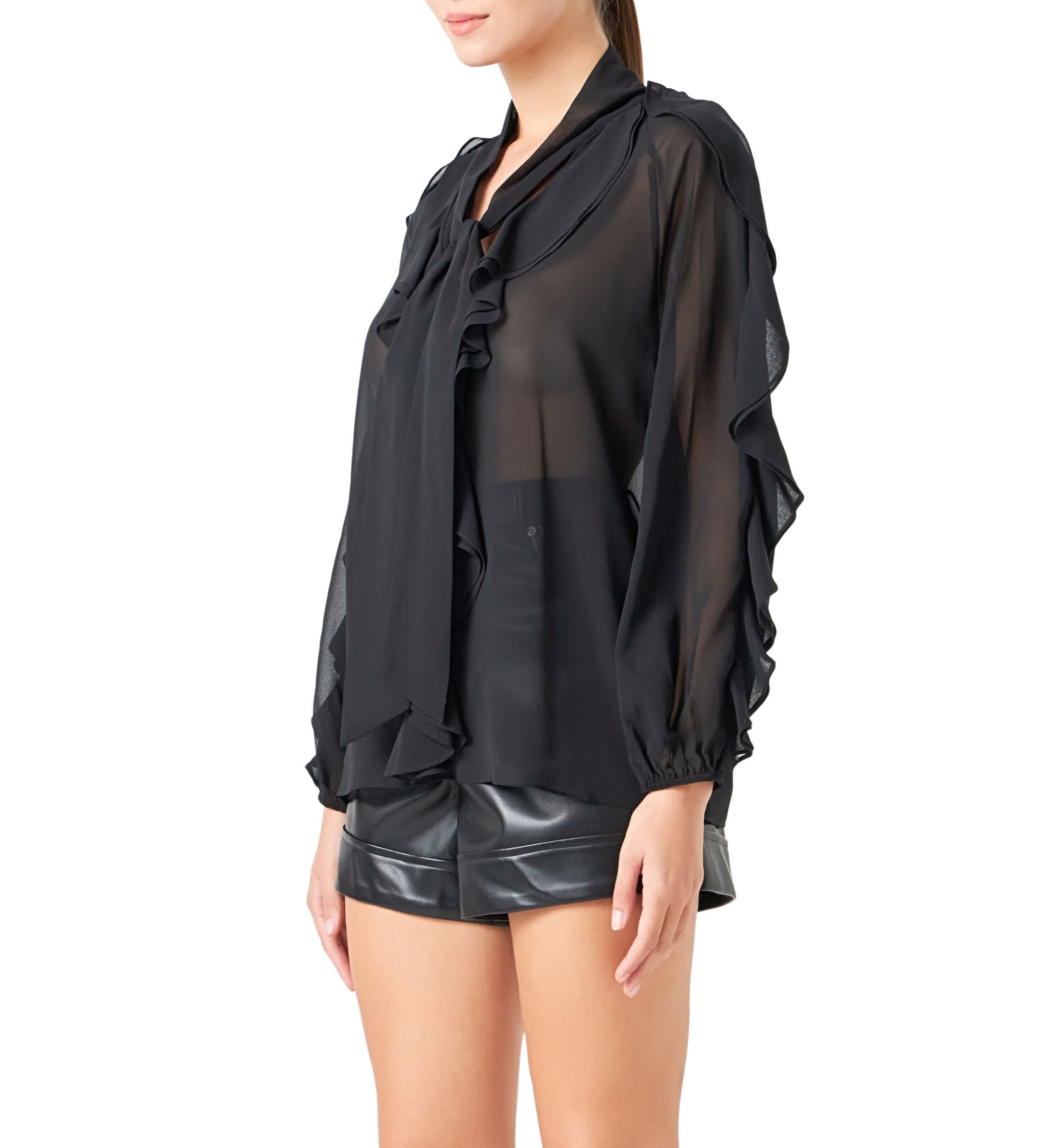 Chiffon Peekaboo Top