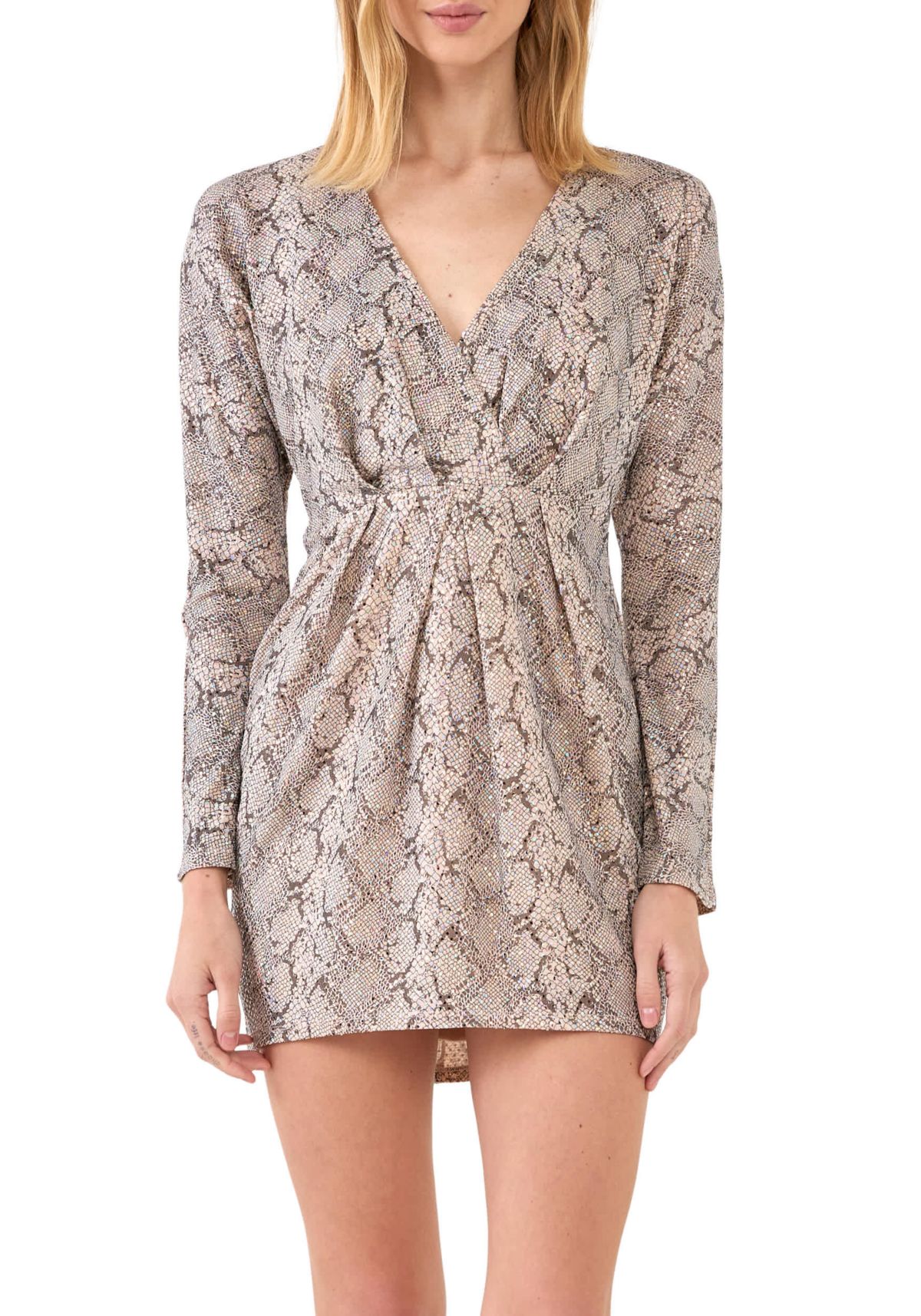 Snake Skin Mini Dress