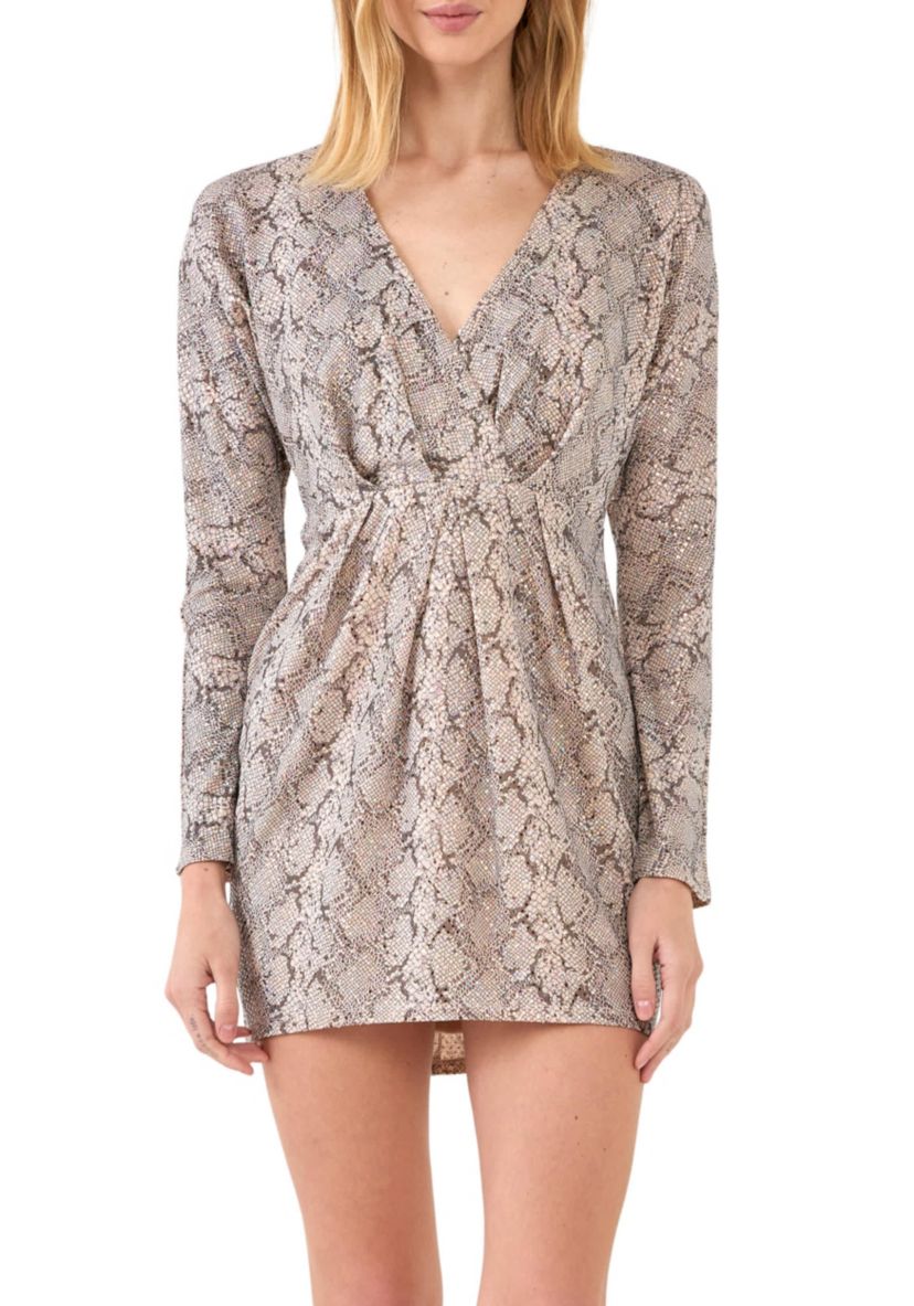 Snake Skin Mini Dress