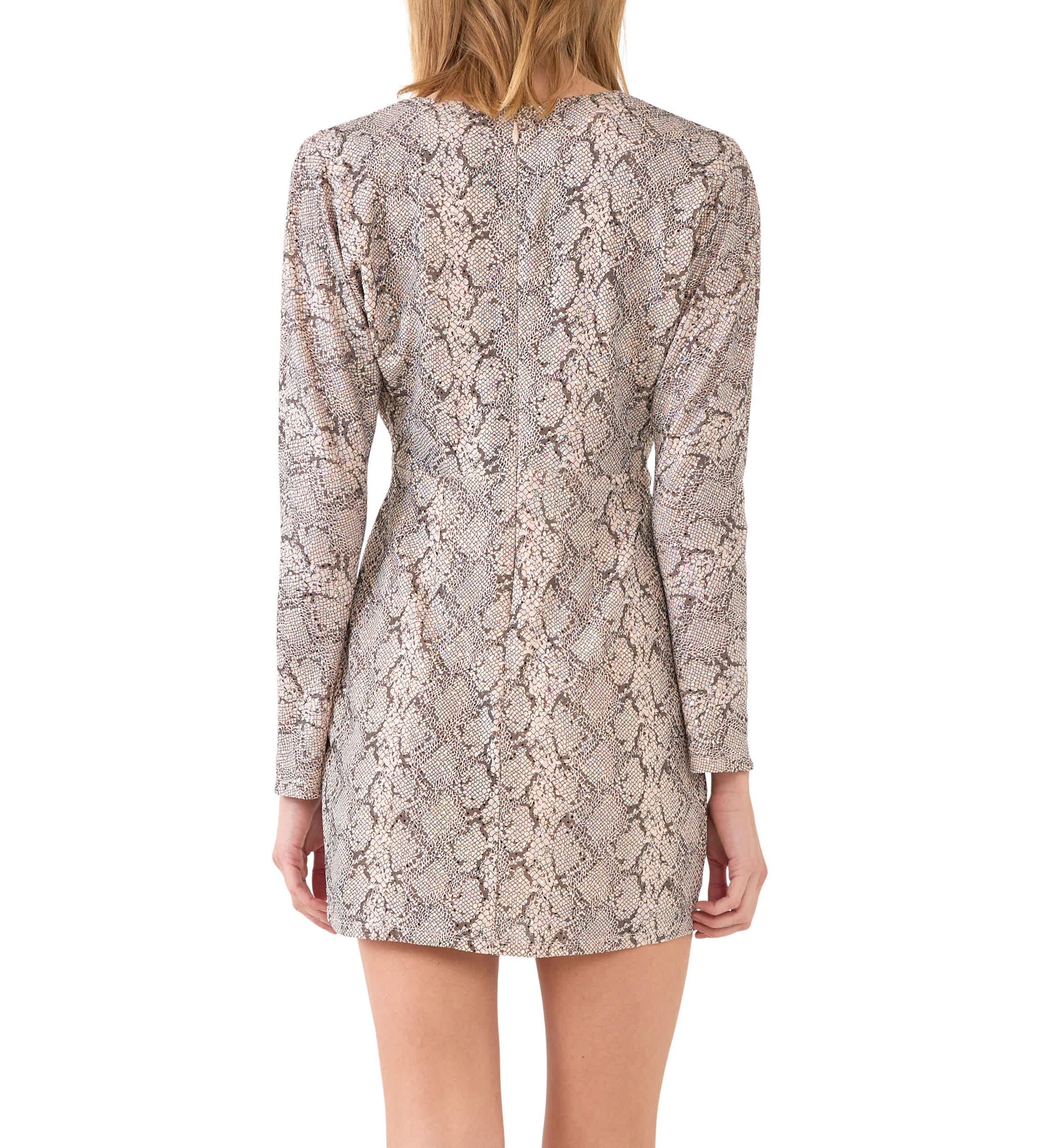 Snake Skin Mini Dress