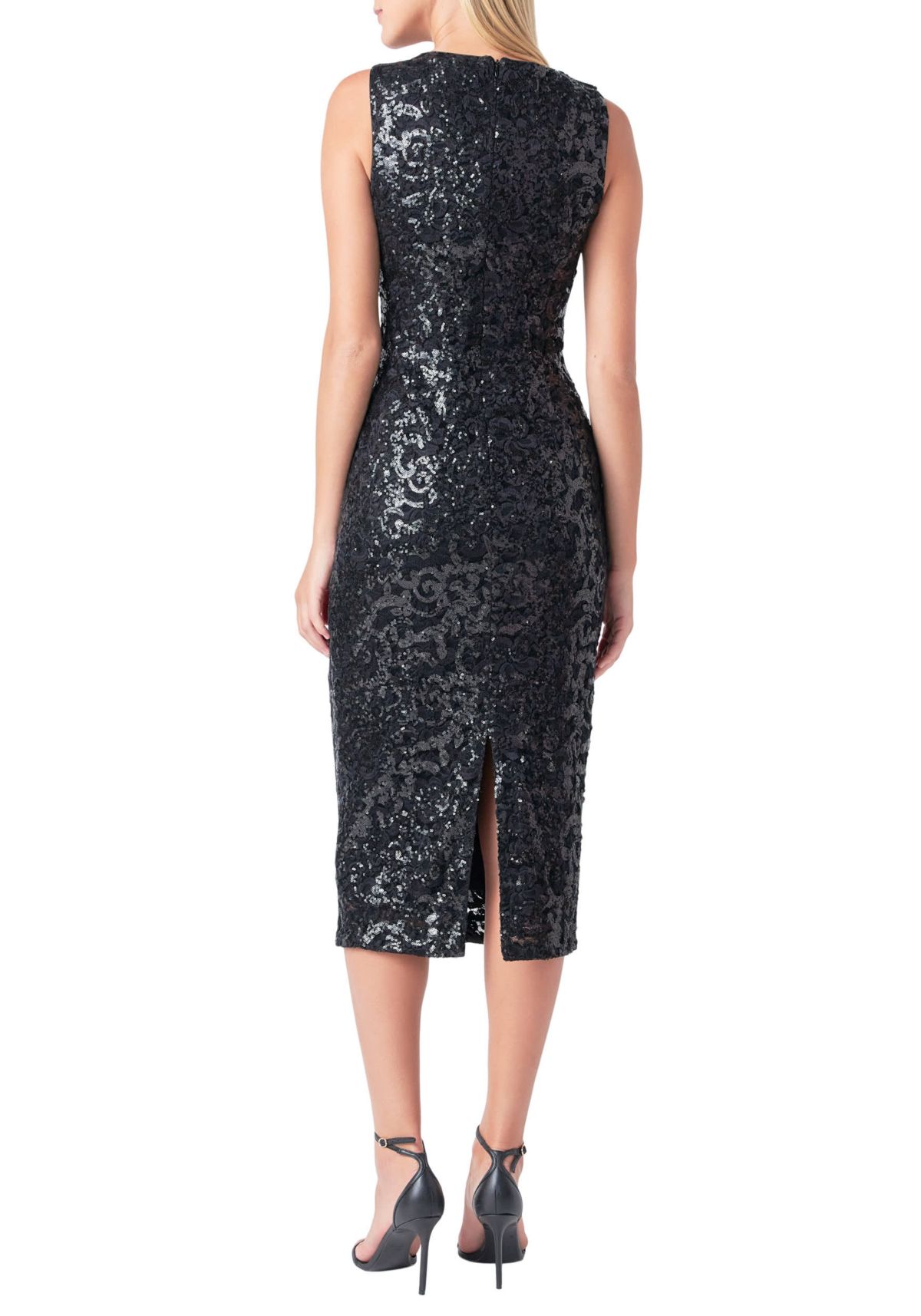 Sequins Crochet Slip Dress