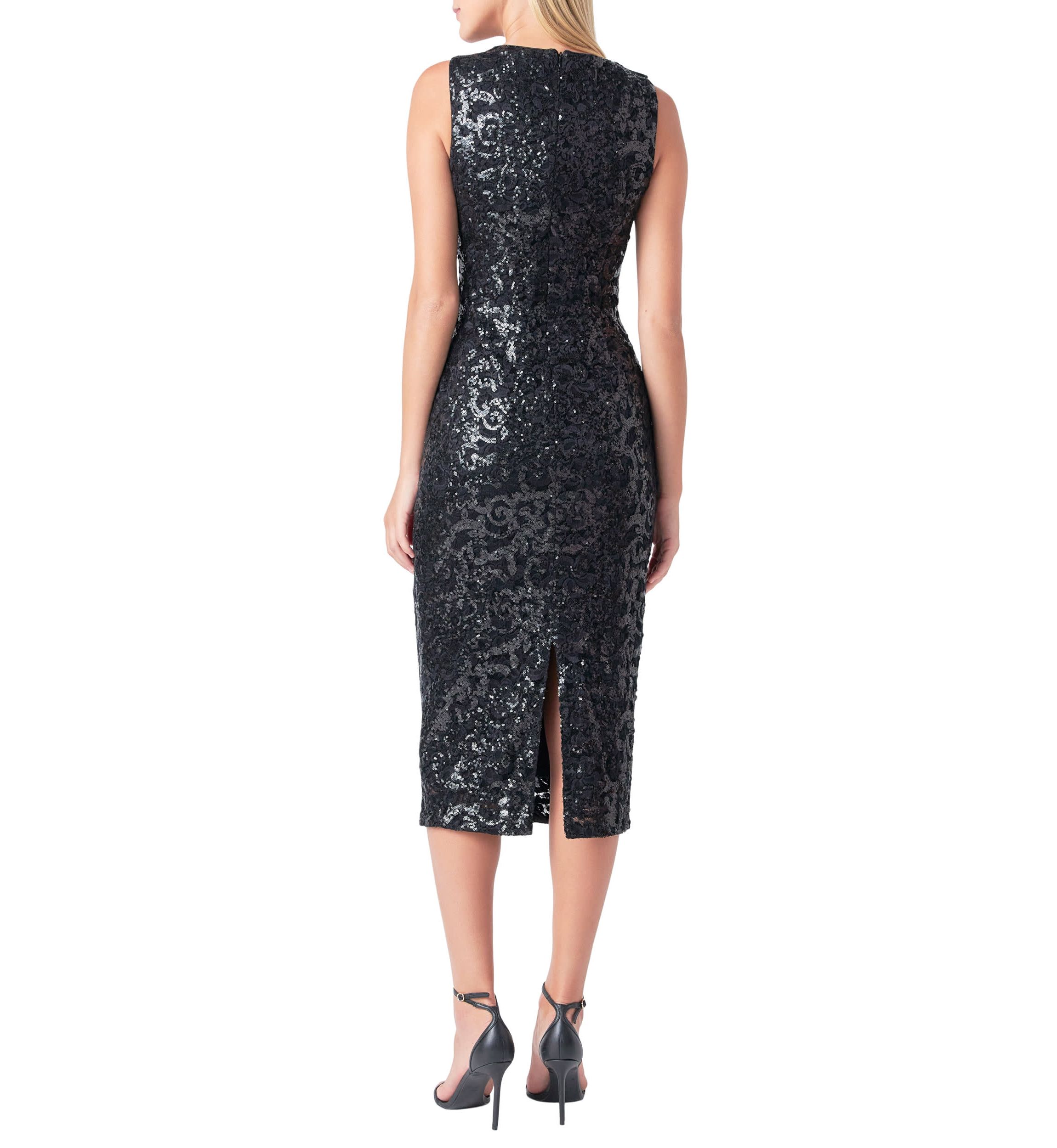 Sequins Crochet Slip Dress