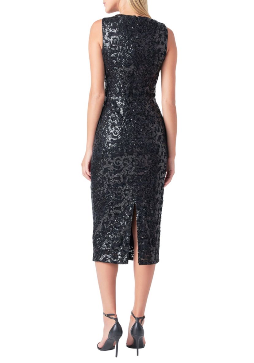 Sequins Crochet Slip Dress