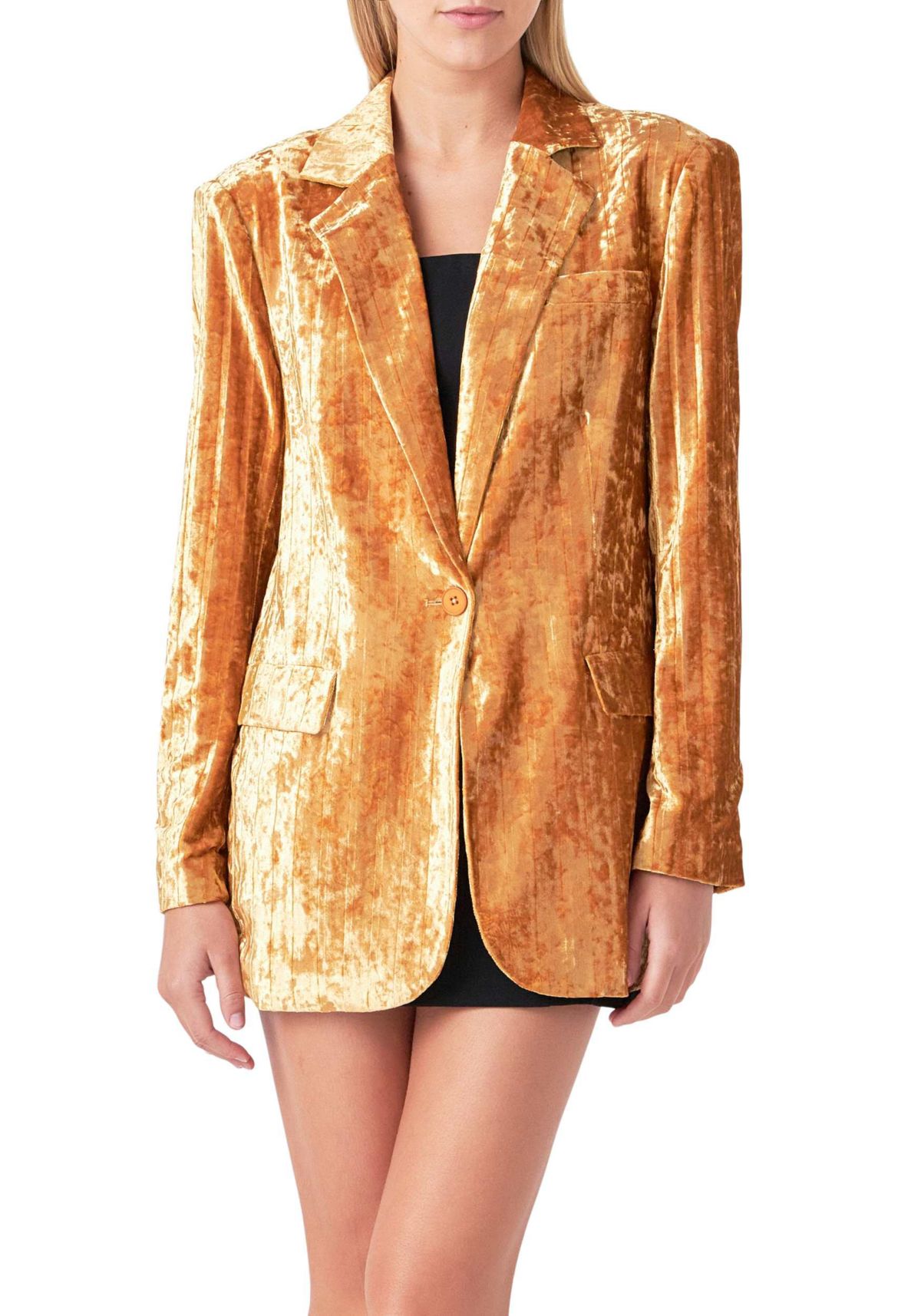 Oversized Velvet Blazer