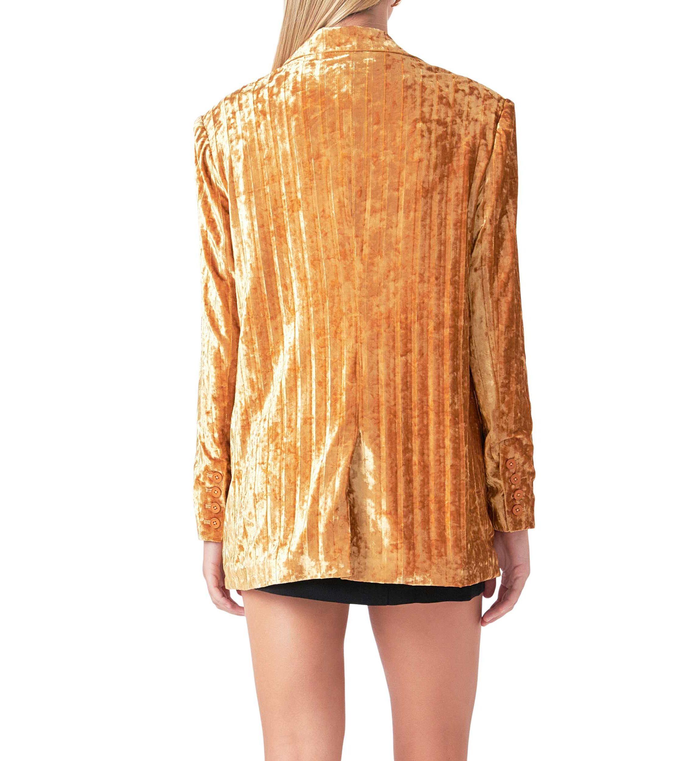 Oversized Velvet Blazer